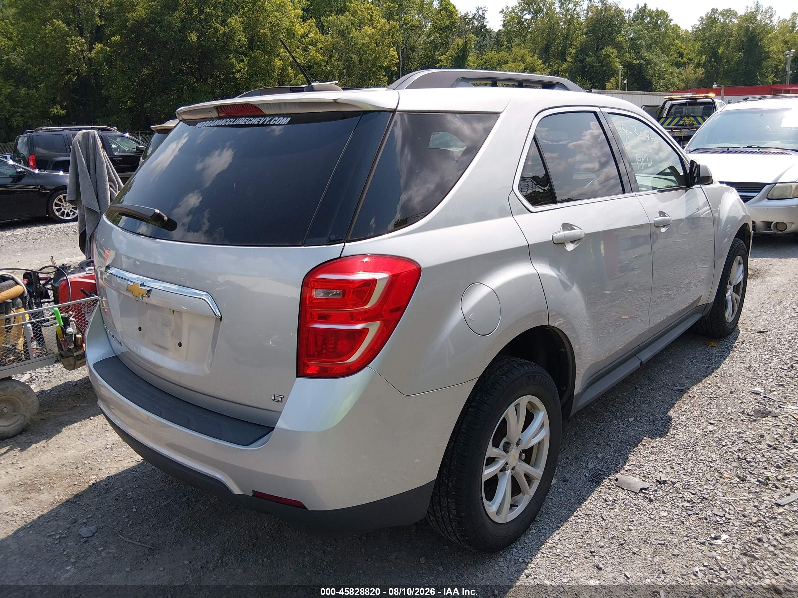 2017 Chevrolet Equinox Lt Серебряный vin: 2GNFLFEK0H6345716