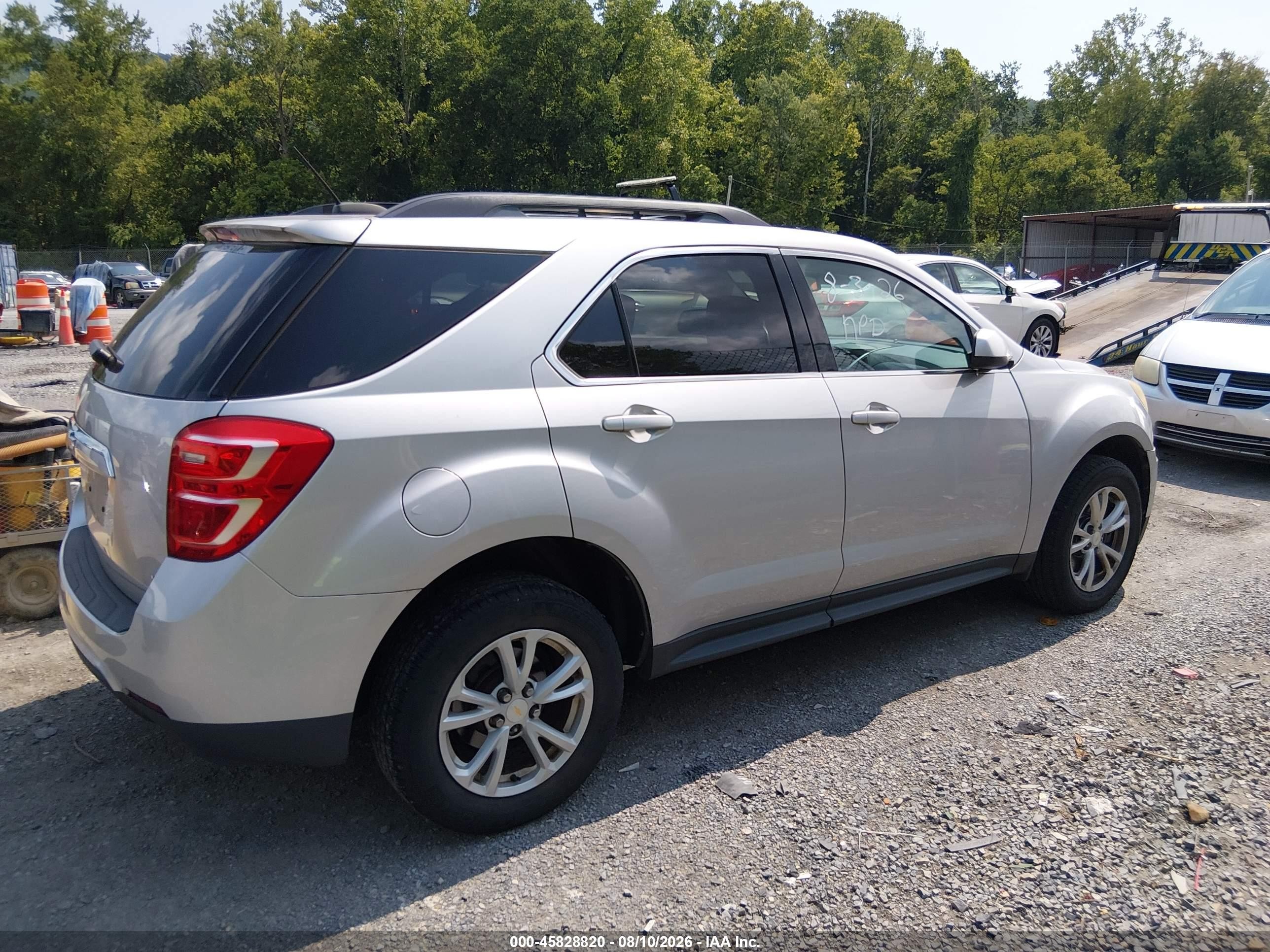 2017 Chevrolet Equinox Lt Серебряный vin: 2GNFLFEK0H6345716