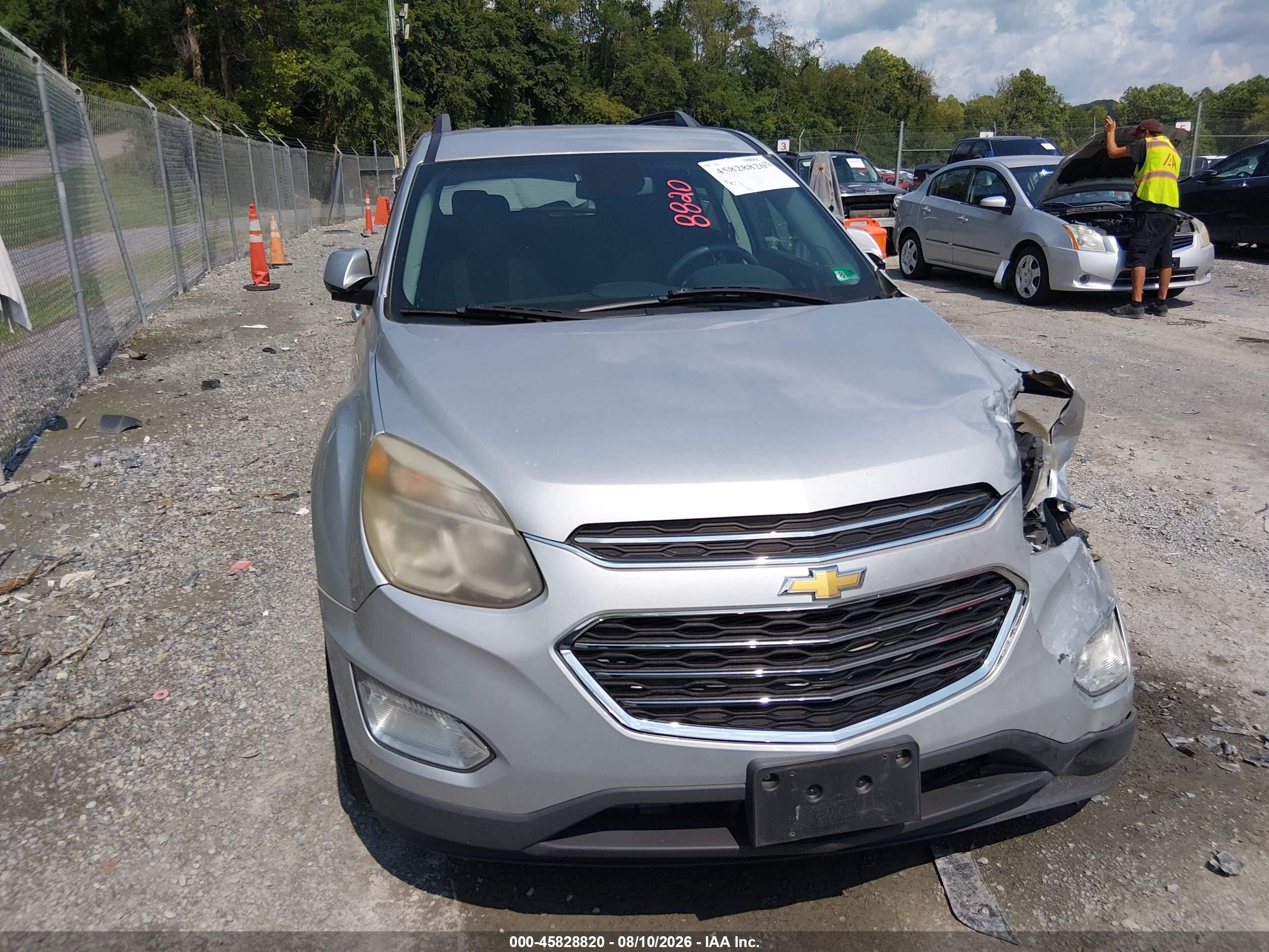 2017 Chevrolet Equinox Lt Серебряный vin: 2GNFLFEK0H6345716