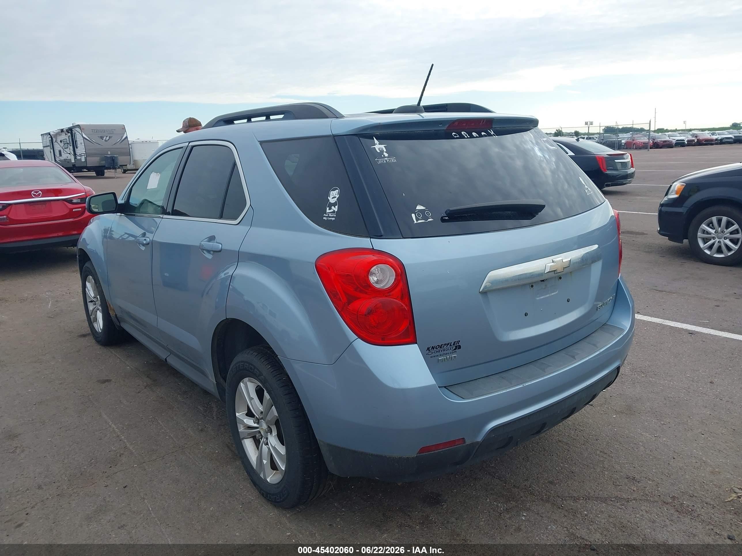 2015 Chevrolet Equinox 1lt Light Blue vin: 2GNFLFEK1F6109623