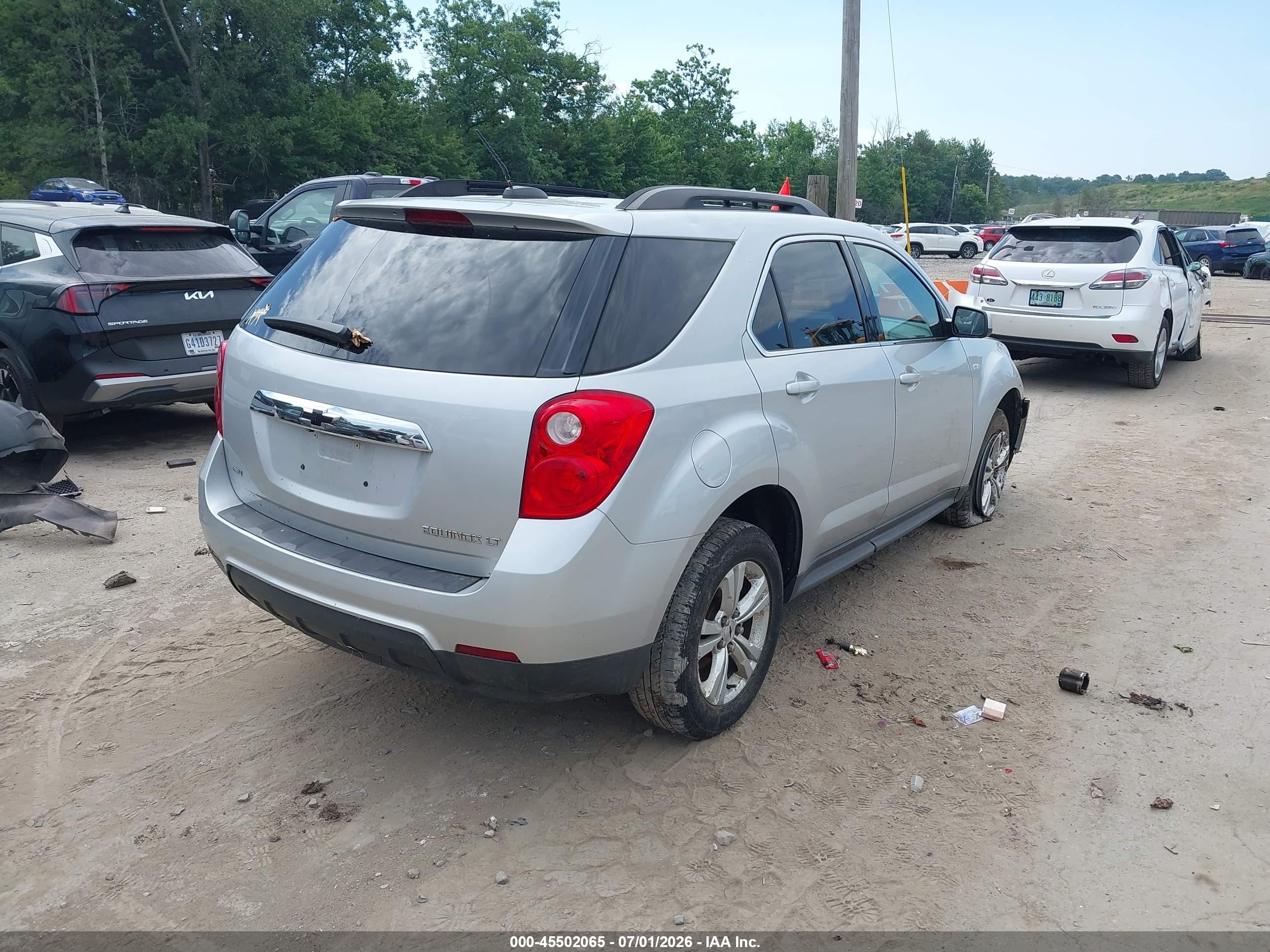 2015 Chevrolet Equinox Lt Silver vin: 2GNFLFEK1F6185262