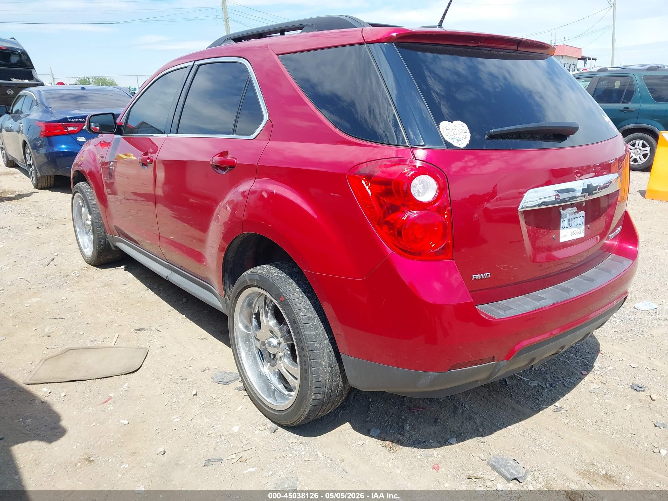 2015 Chevrolet Equinox 1lt Red vin: 2GNFLFEK1F6241314