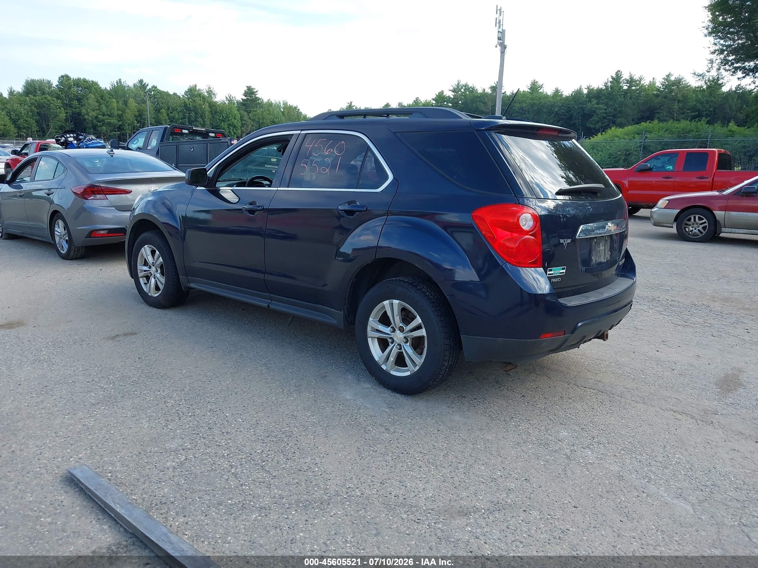 2015 Chevrolet Equinox Lt Blue vin: 2GNFLFEK2F6184640