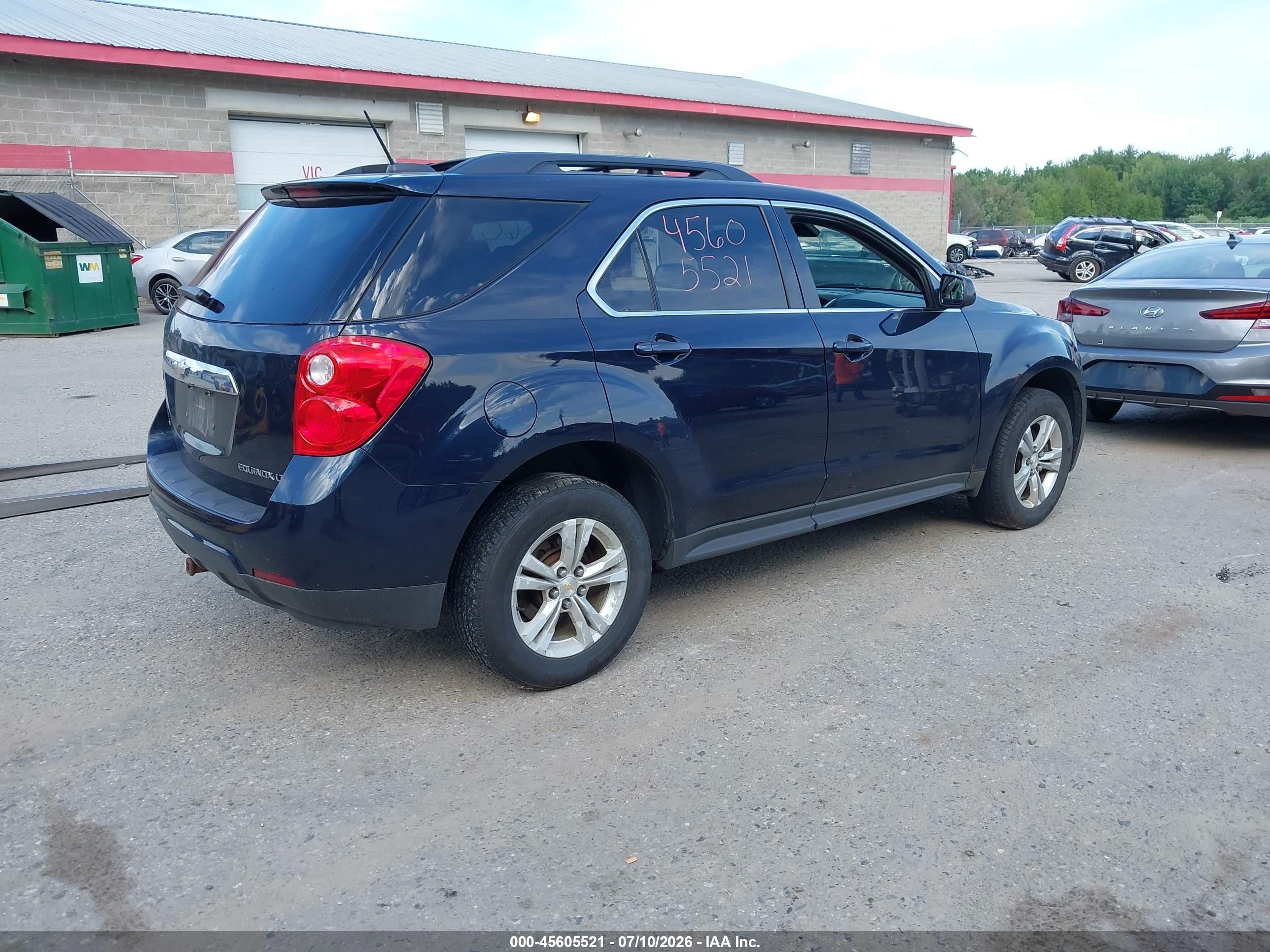 2015 Chevrolet Equinox Lt Blue vin: 2GNFLFEK2F6184640