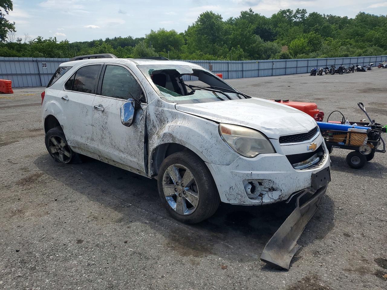 2015 Chevrolet Equinox Lt White vin: 2GNFLFEK2F6213585