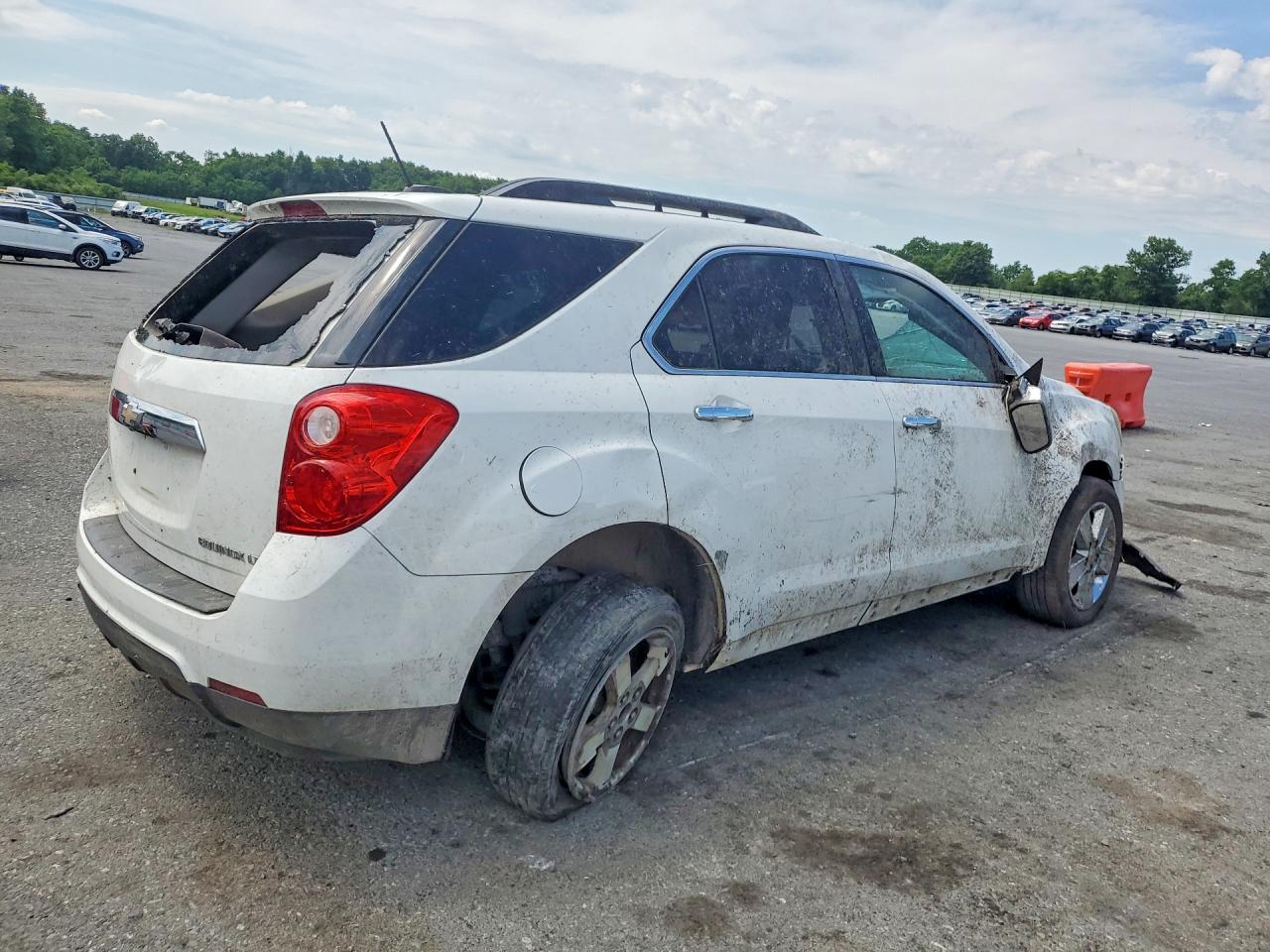 2015 Chevrolet Equinox Lt White vin: 2GNFLFEK2F6213585