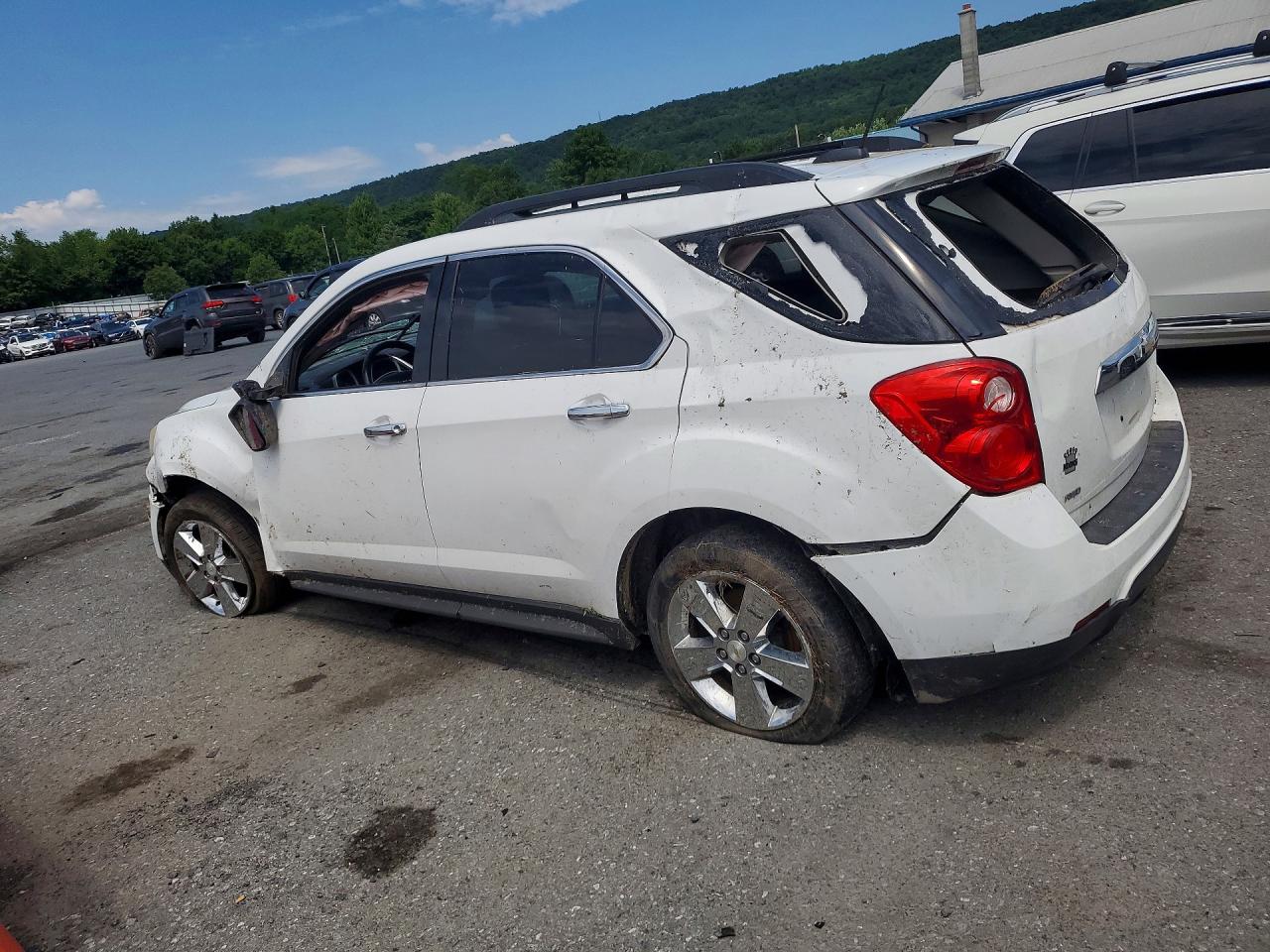 2015 Chevrolet Equinox Lt White vin: 2GNFLFEK2F6213585