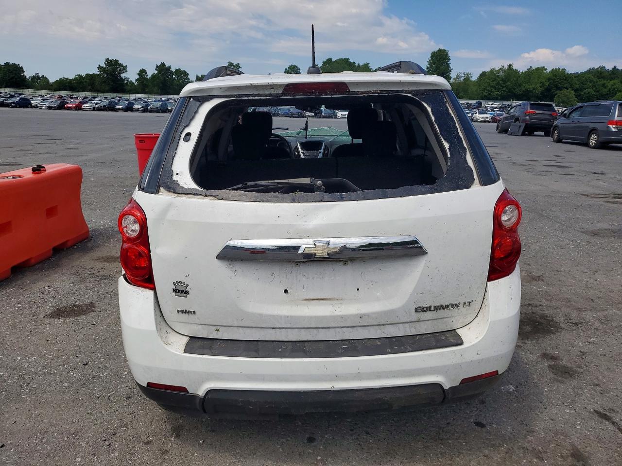 2015 Chevrolet Equinox Lt White vin: 2GNFLFEK2F6213585