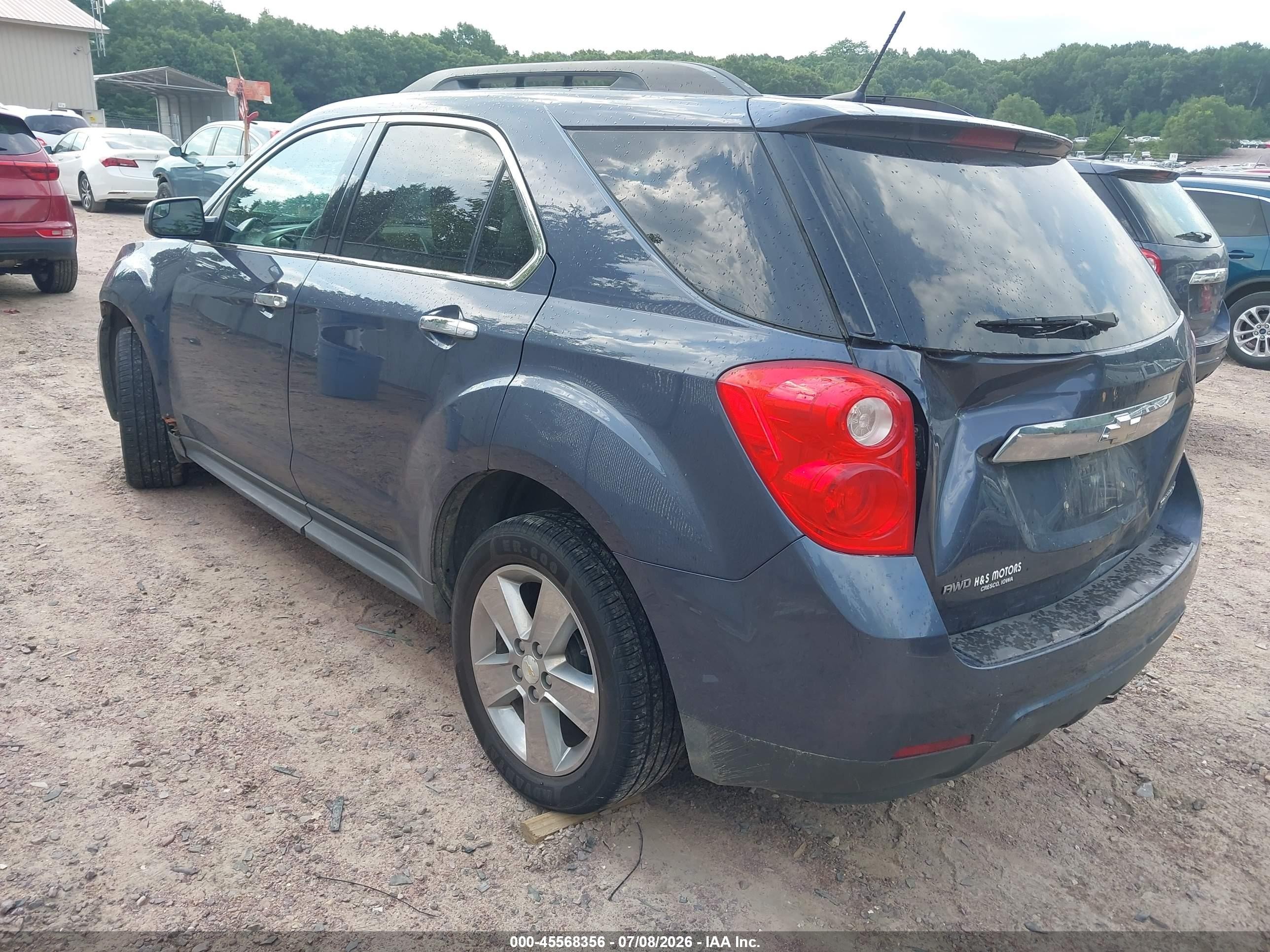 2014 Chevrolet Equinox Lt Blue vin: 2GNFLFEK3E6155470