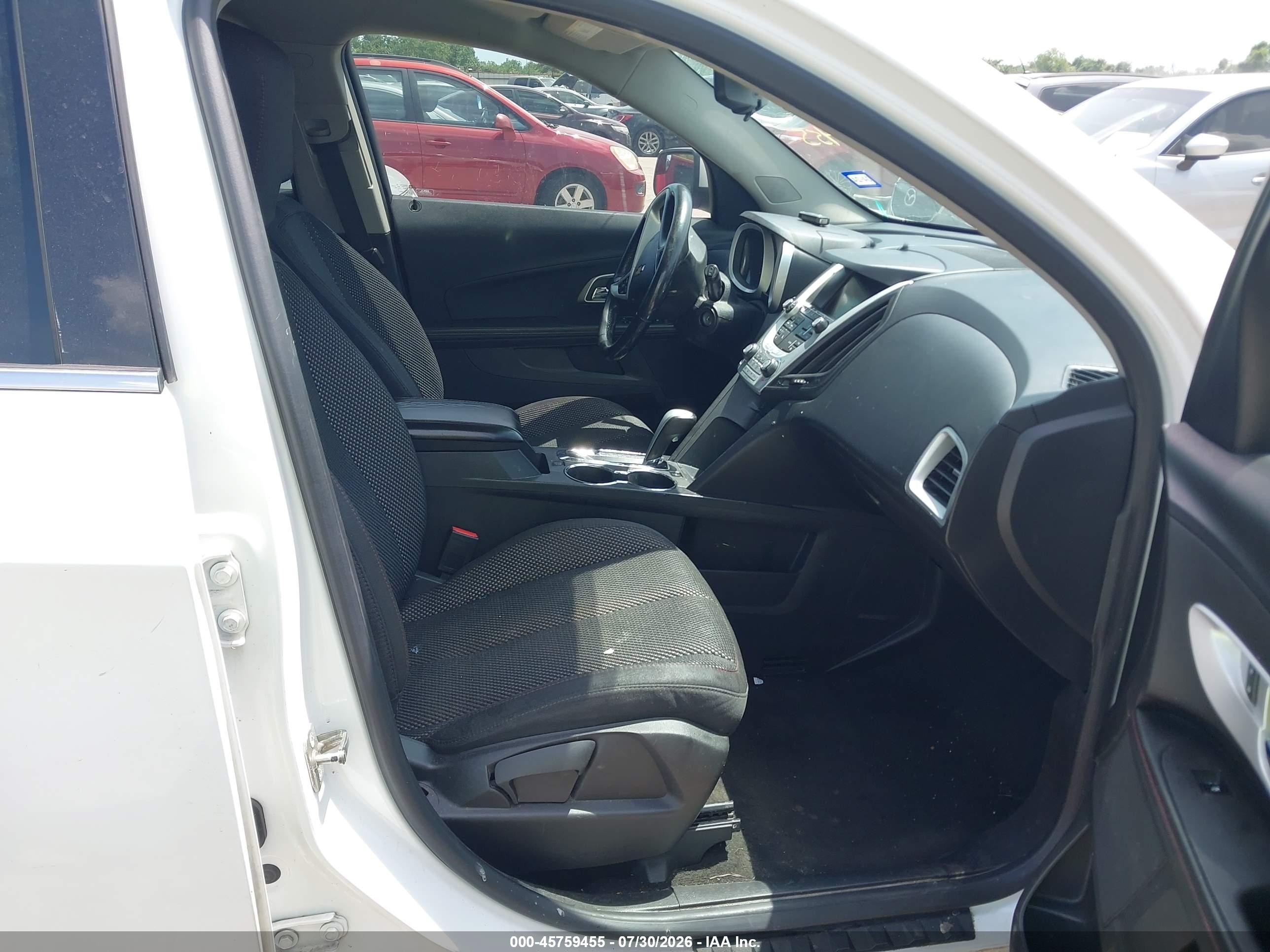 2014 Chevrolet Equinox Lt White vin: 2GNFLFEK3E6183835