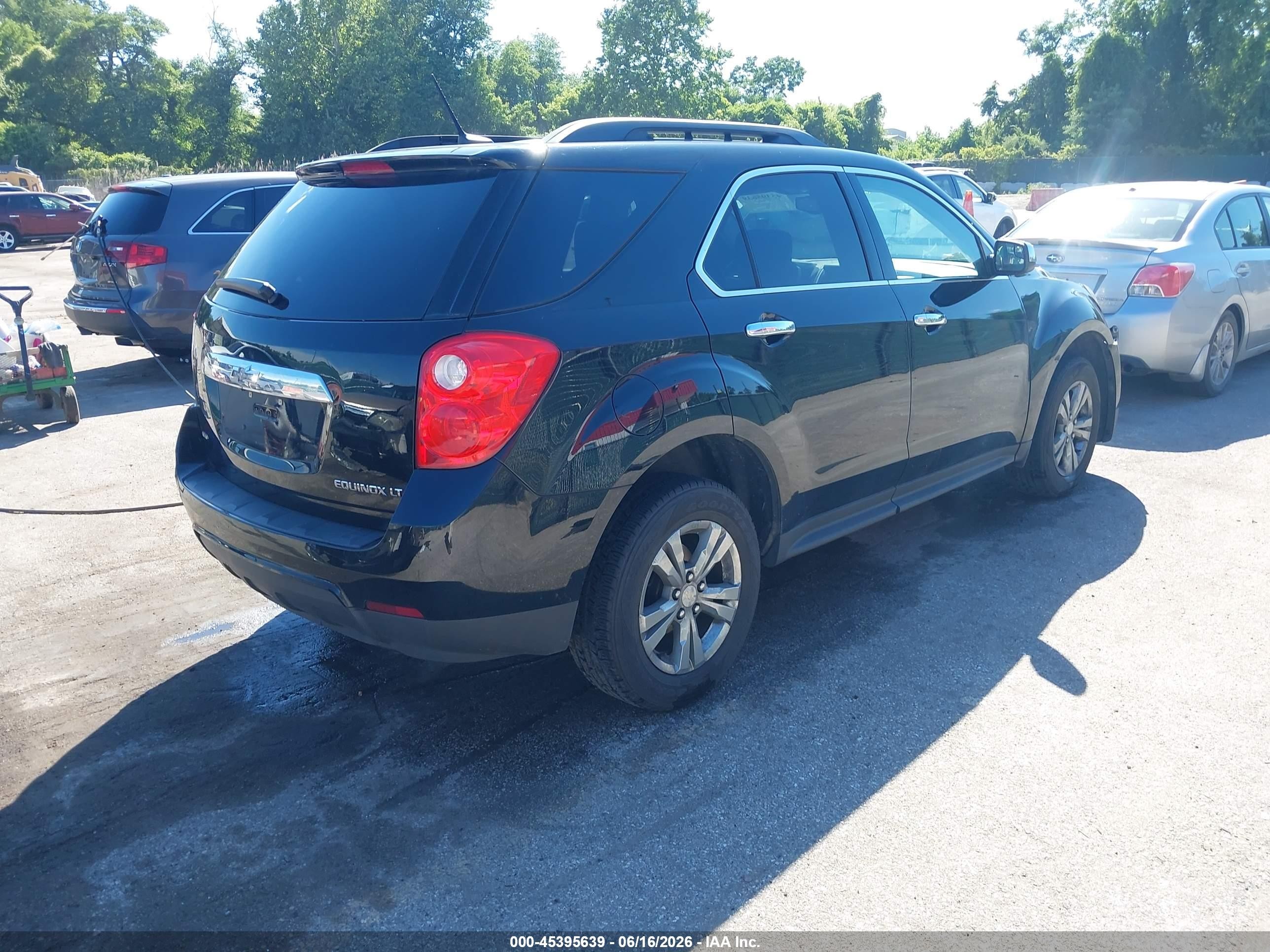 2014 Chevrolet Equinox Lt Black vin: 2GNFLFEK3E6277150
