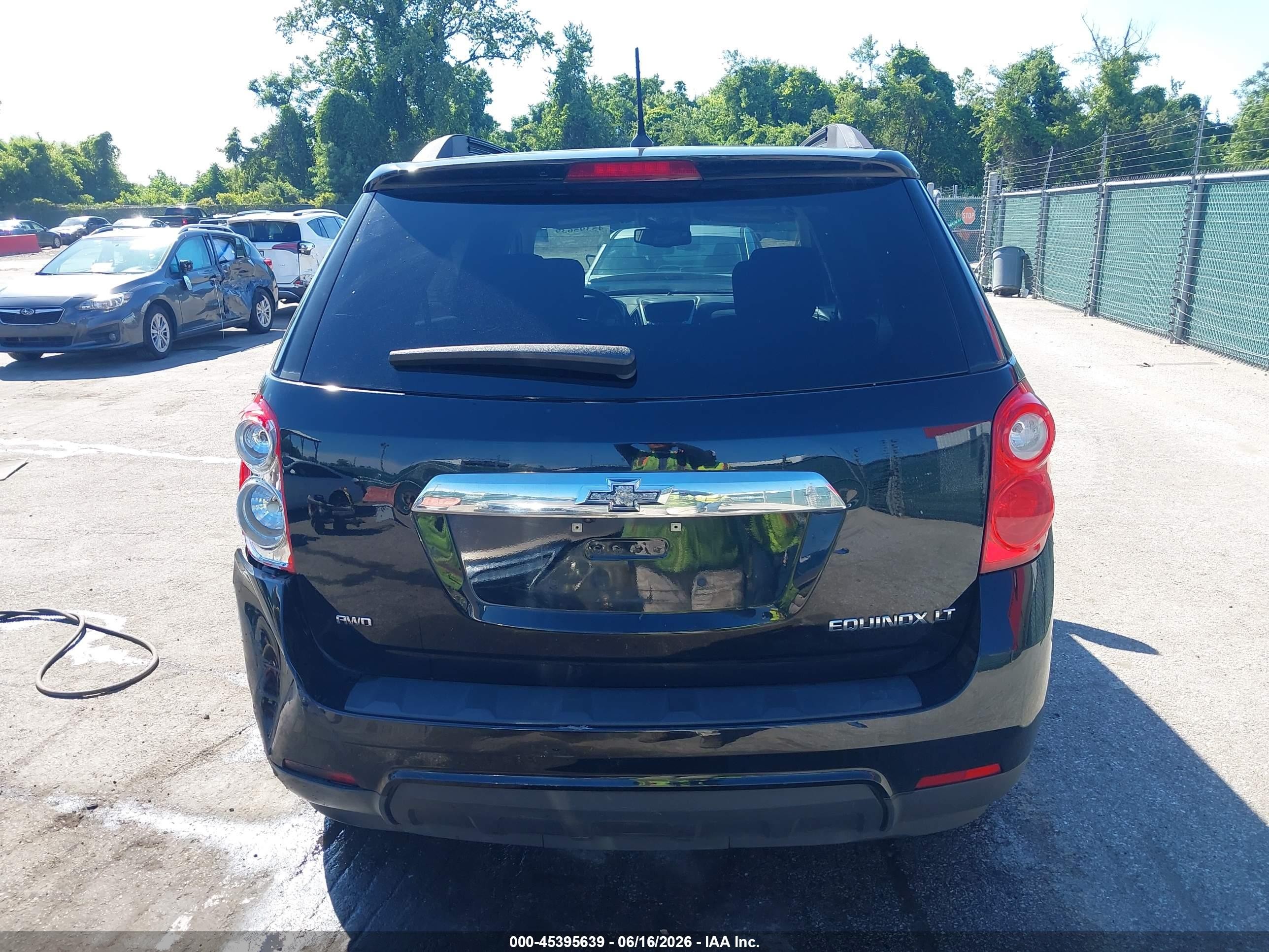 2014 Chevrolet Equinox Lt Black vin: 2GNFLFEK3E6277150