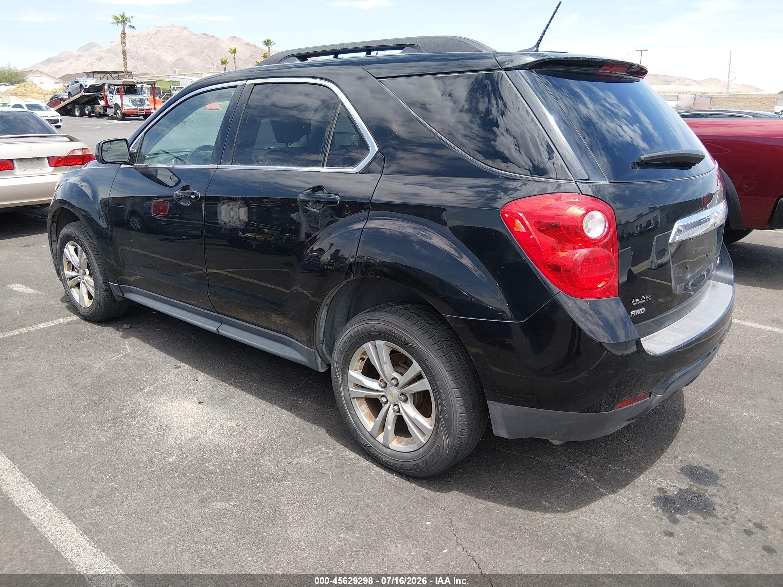 2014 Chevrolet Equinox Lt Black vin: 2GNFLFEK3E6346502