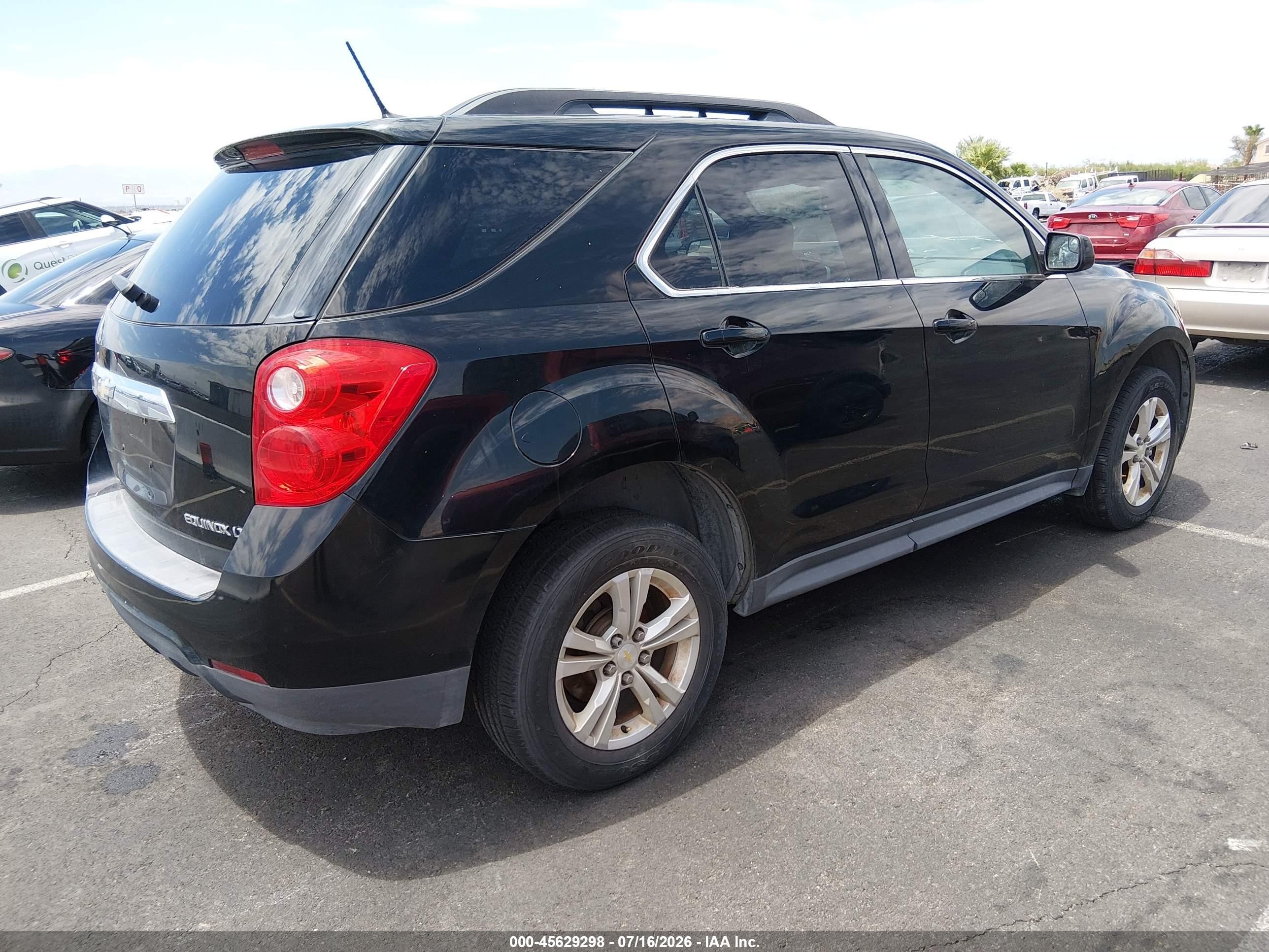 2014 Chevrolet Equinox Lt Black vin: 2GNFLFEK3E6346502