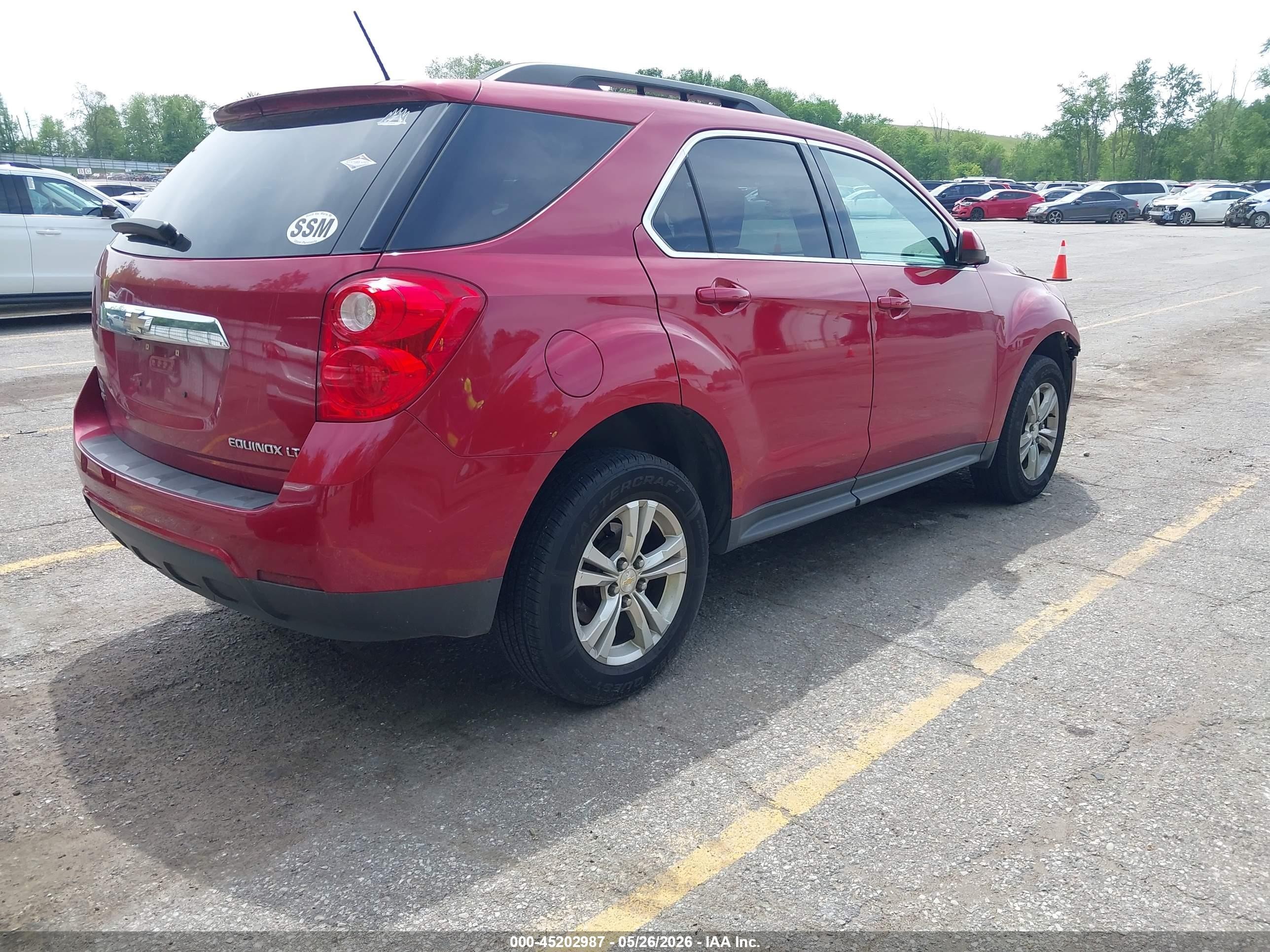 2015 Chevrolet Equinox 1lt Red vin: 2GNFLFEK3F6187336