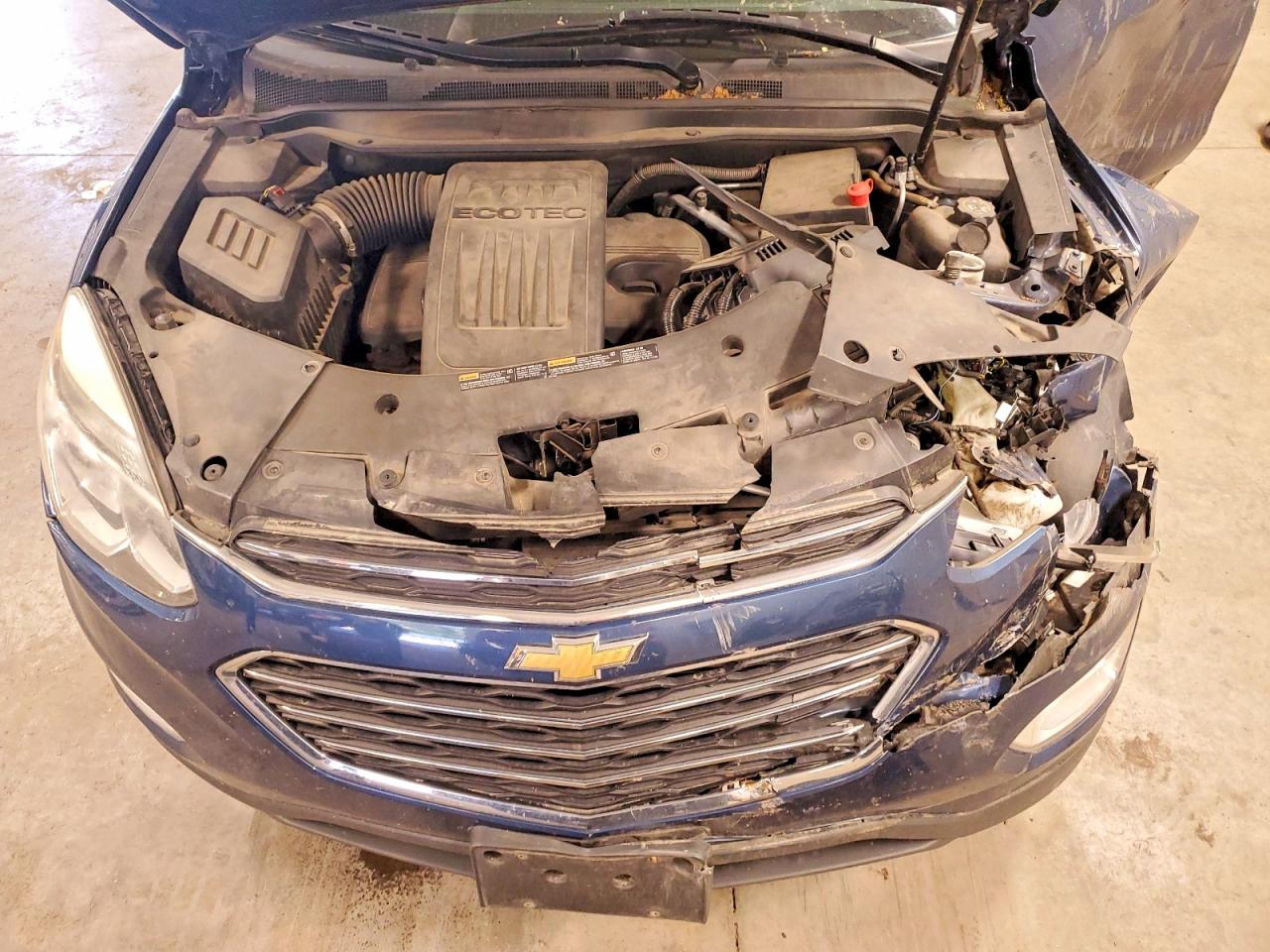 2016 Chevrolet Equinox Lt Синий vin: 2GNFLFEK3G6242451