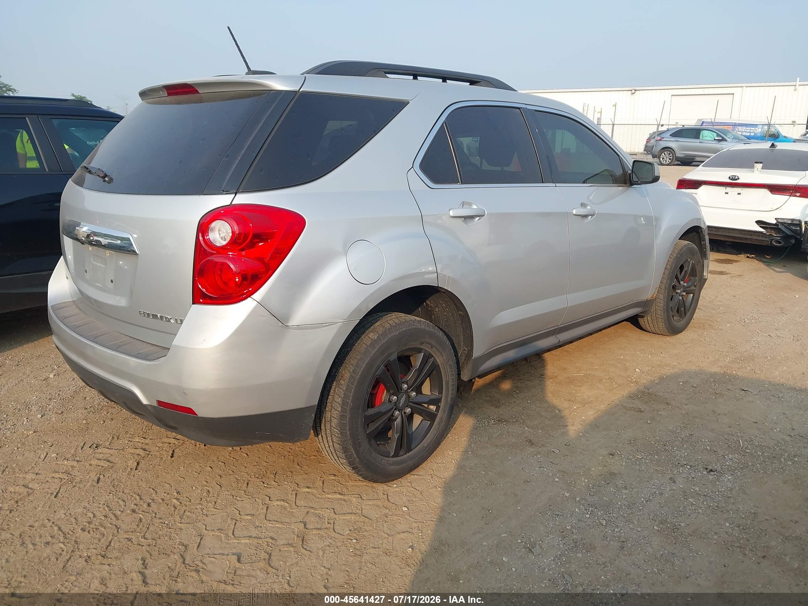 2015 Chevrolet Equinox Lt Silver vin: 2GNFLFEK4F6131003