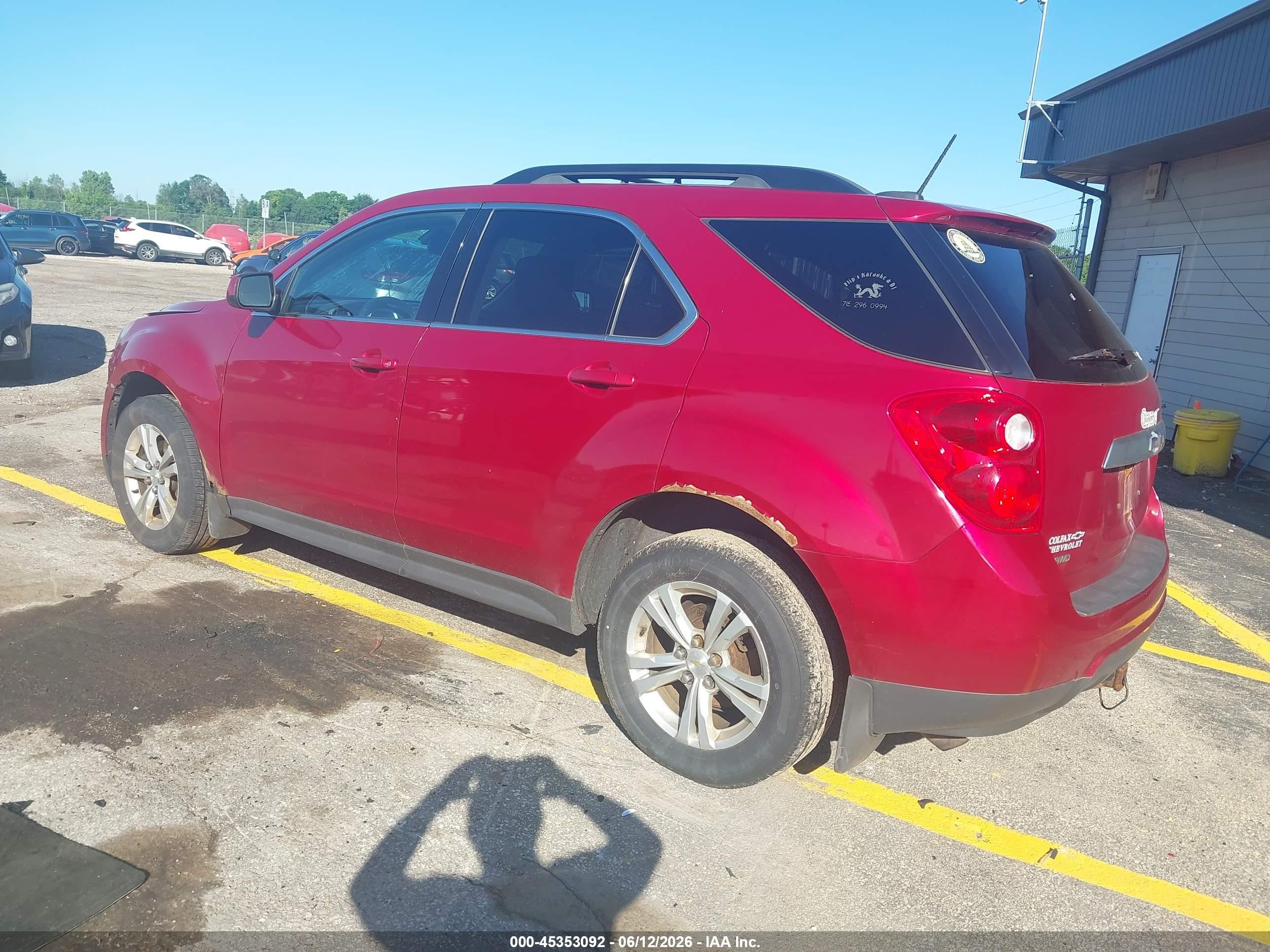 2015 Chevrolet Equinox 1lt Red vin: 2GNFLFEK4F6230291