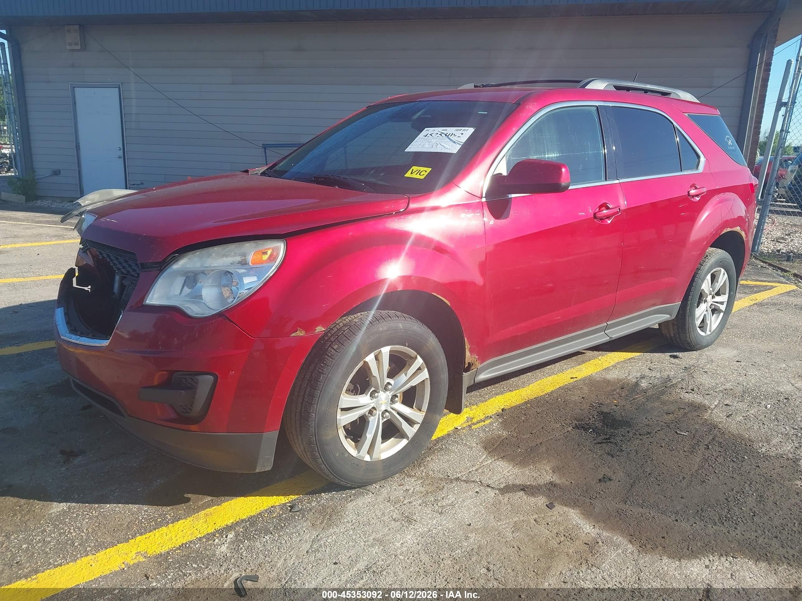2015 Chevrolet Equinox 1lt Red vin: 2GNFLFEK4F6230291