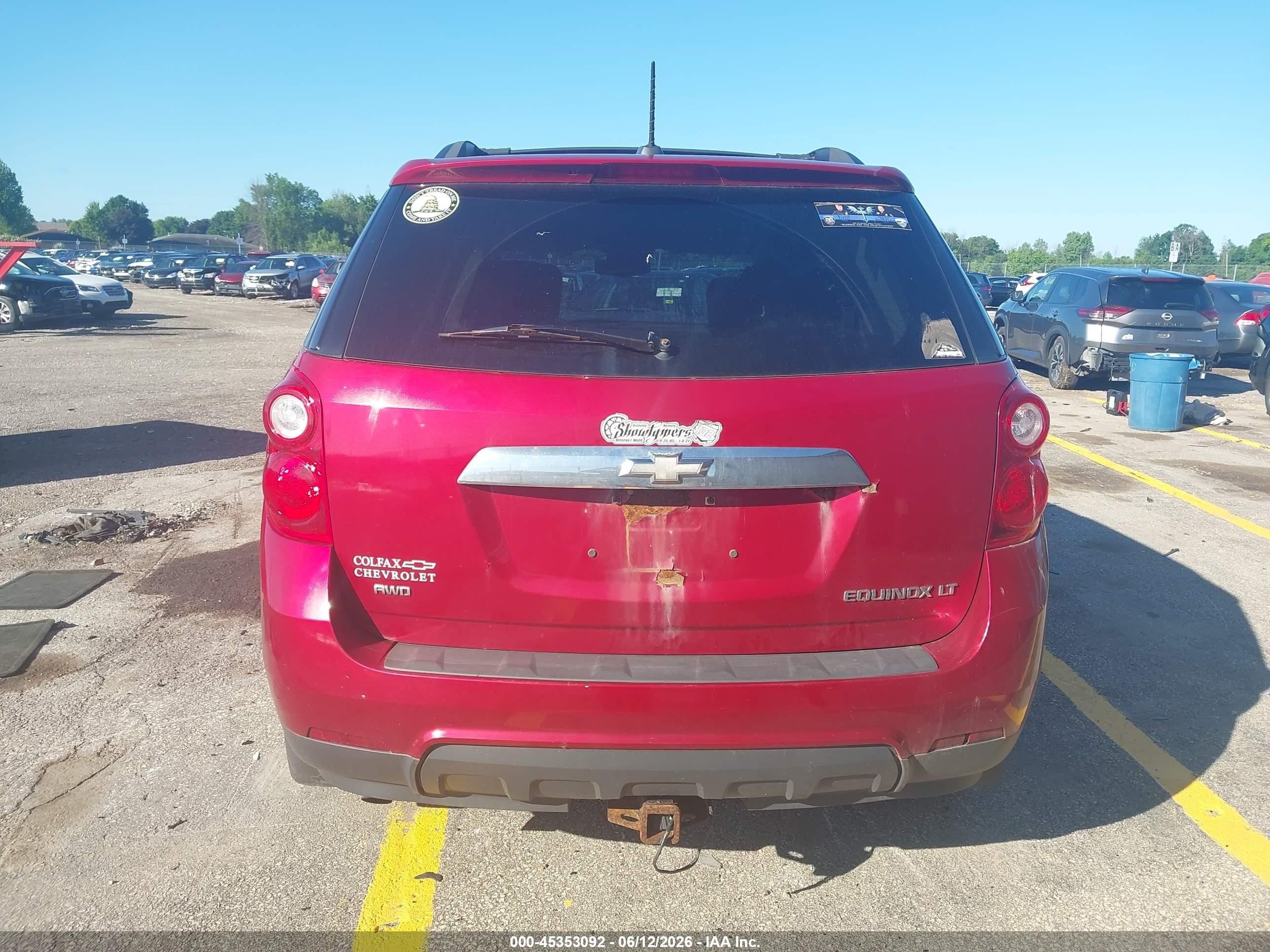 2015 Chevrolet Equinox 1lt Red vin: 2GNFLFEK4F6230291