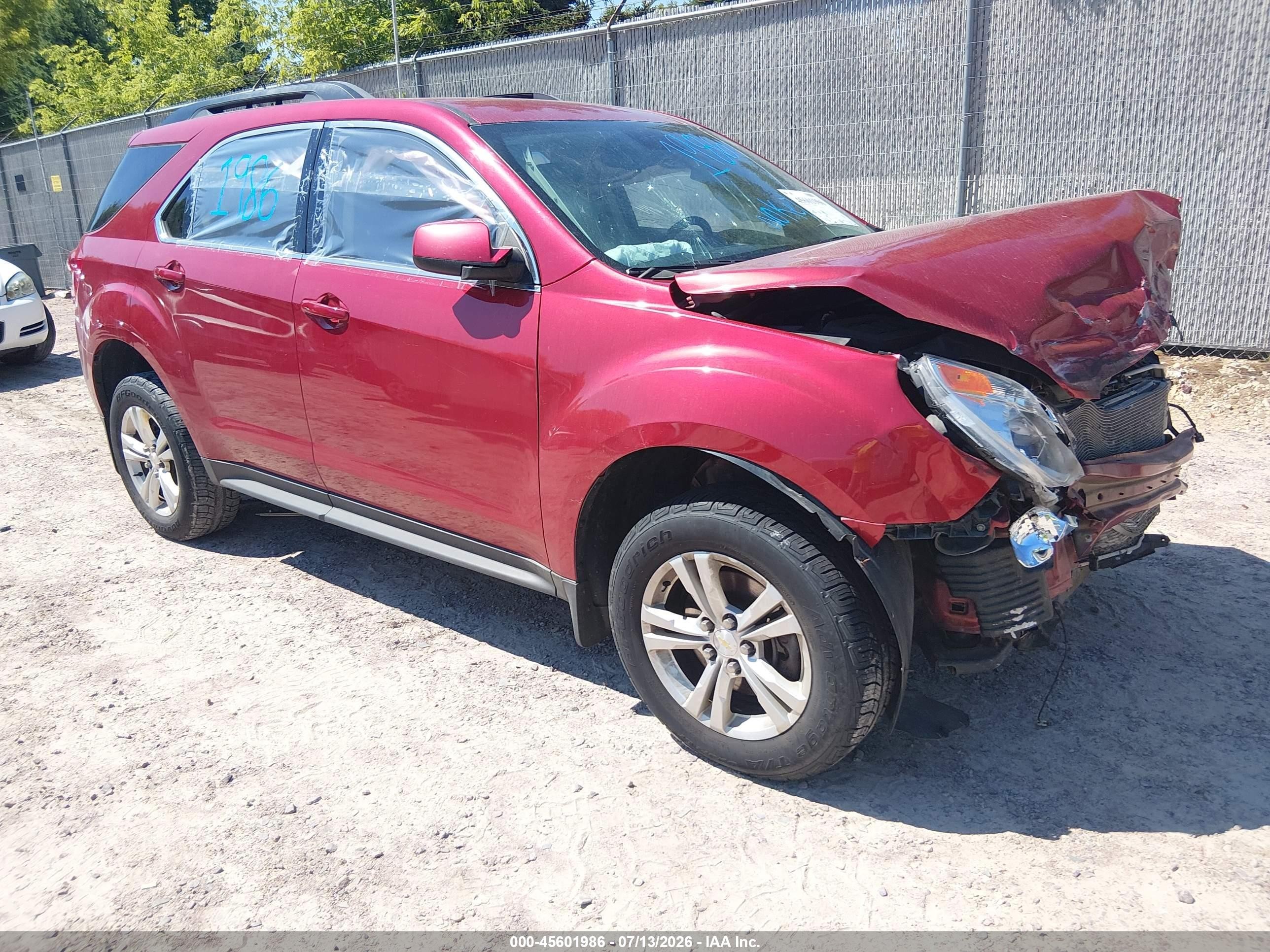 2015 Chevrolet Equinox Lt Красный vin: 2GNFLFEK4F6422312