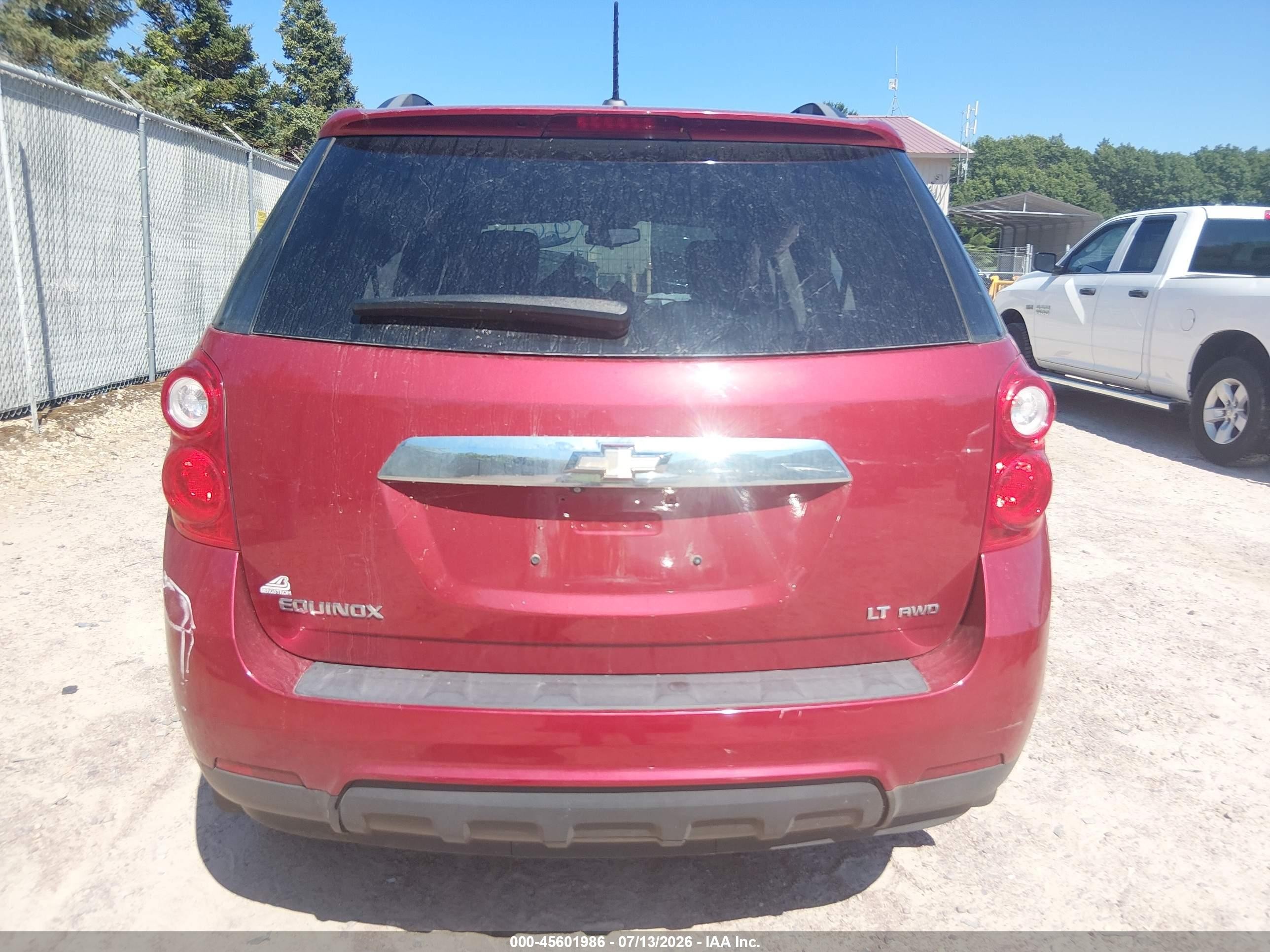 2015 Chevrolet Equinox Lt Red vin: 2GNFLFEK4F6422312