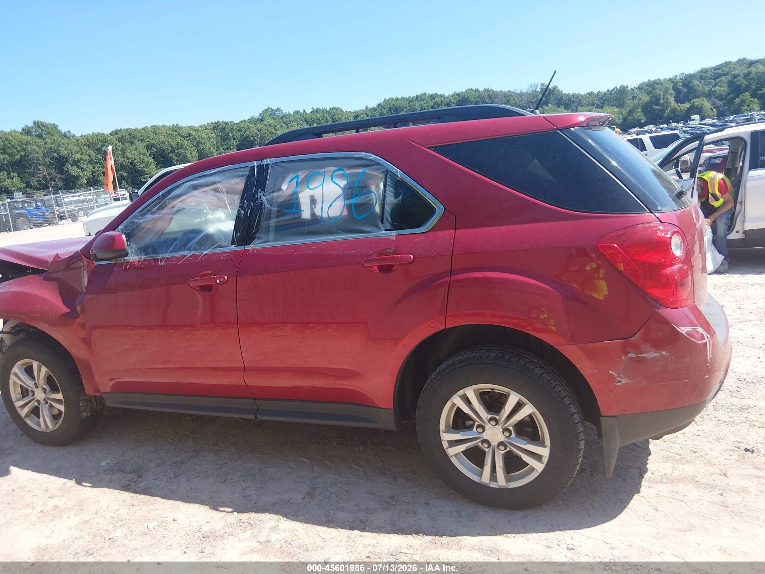 2015 Chevrolet Equinox Lt Red vin: 2GNFLFEK4F6422312