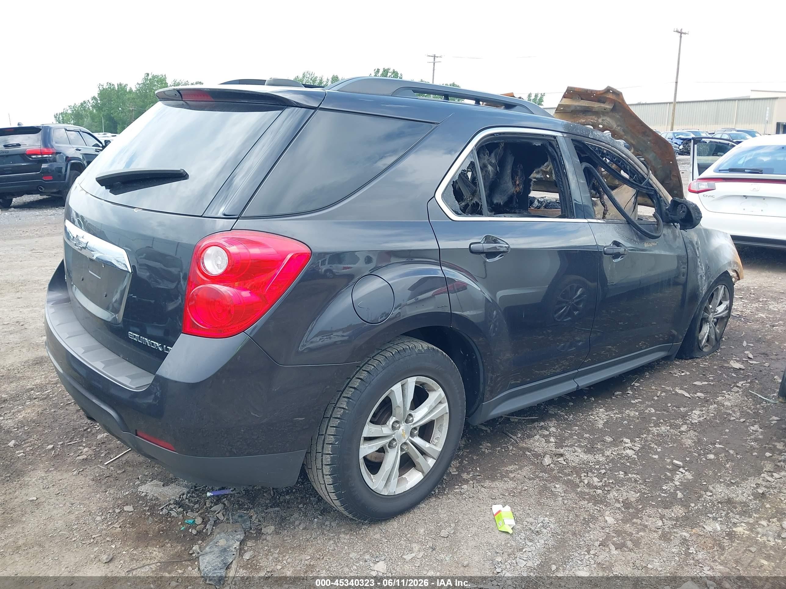 2015 Chevrolet Equinox 1lt Gray vin: 2GNFLFEK5F6166438