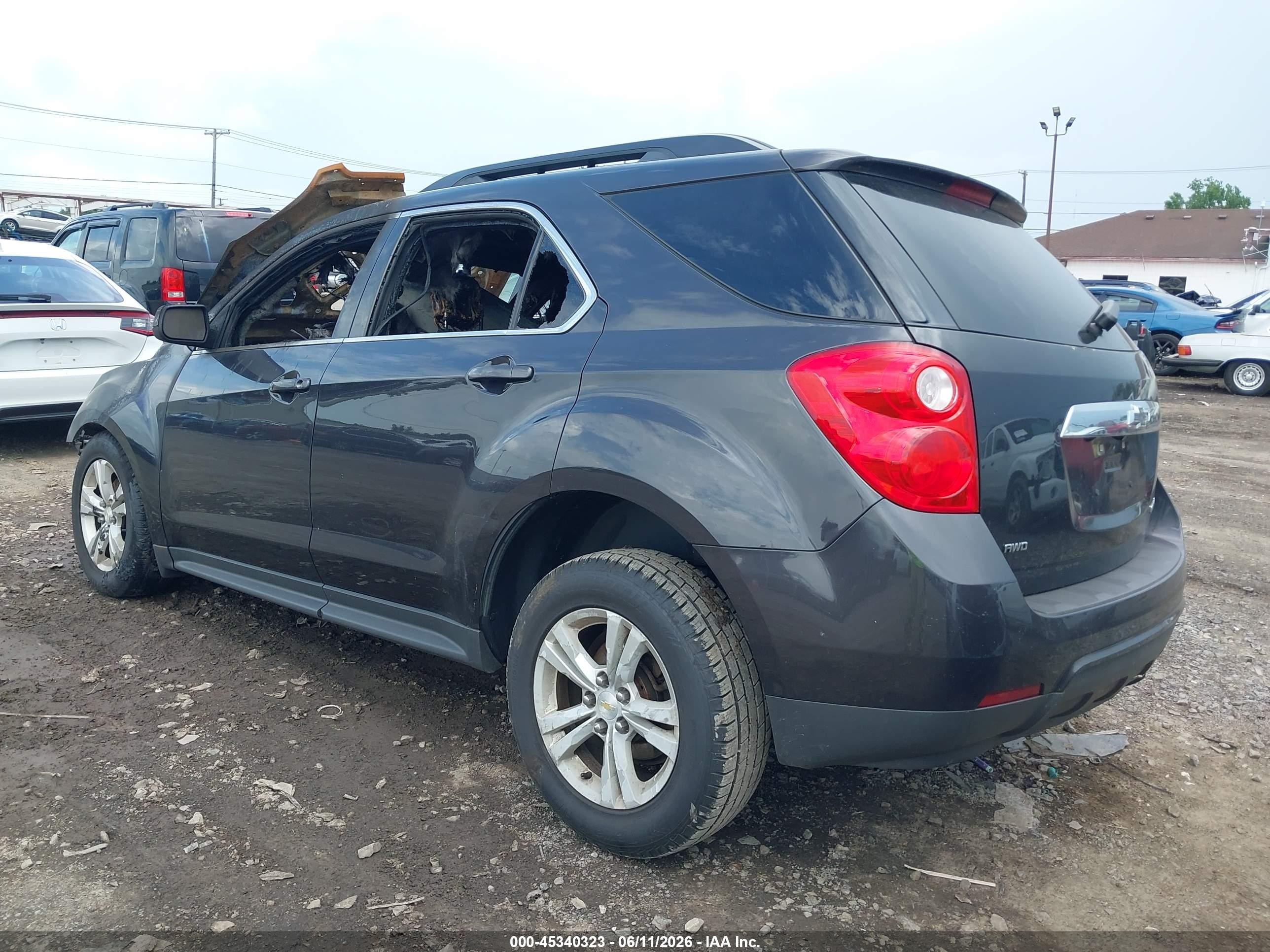 2015 Chevrolet Equinox 1lt Gray vin: 2GNFLFEK5F6166438