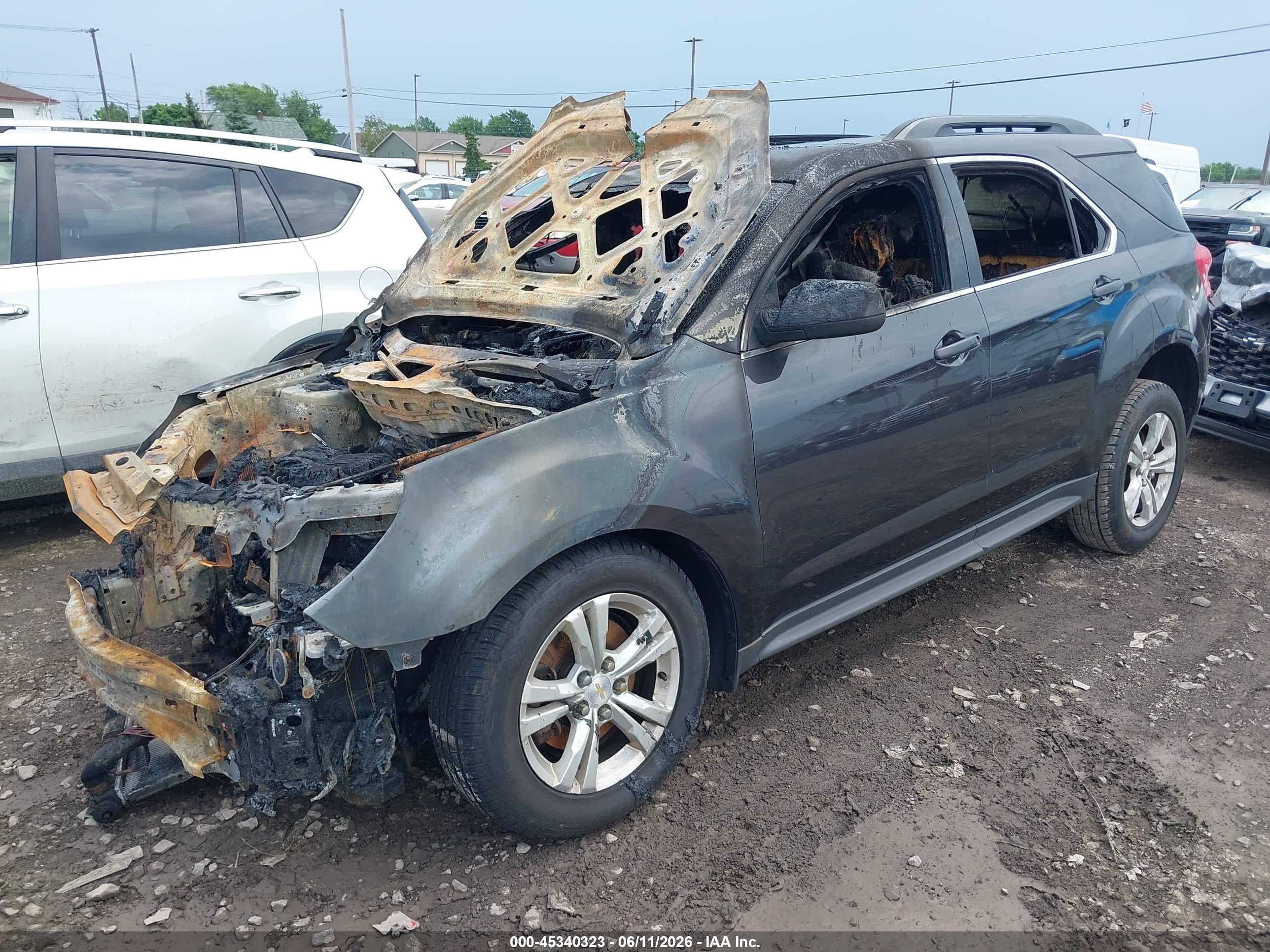 2015 Chevrolet Equinox 1lt Gray vin: 2GNFLFEK5F6166438