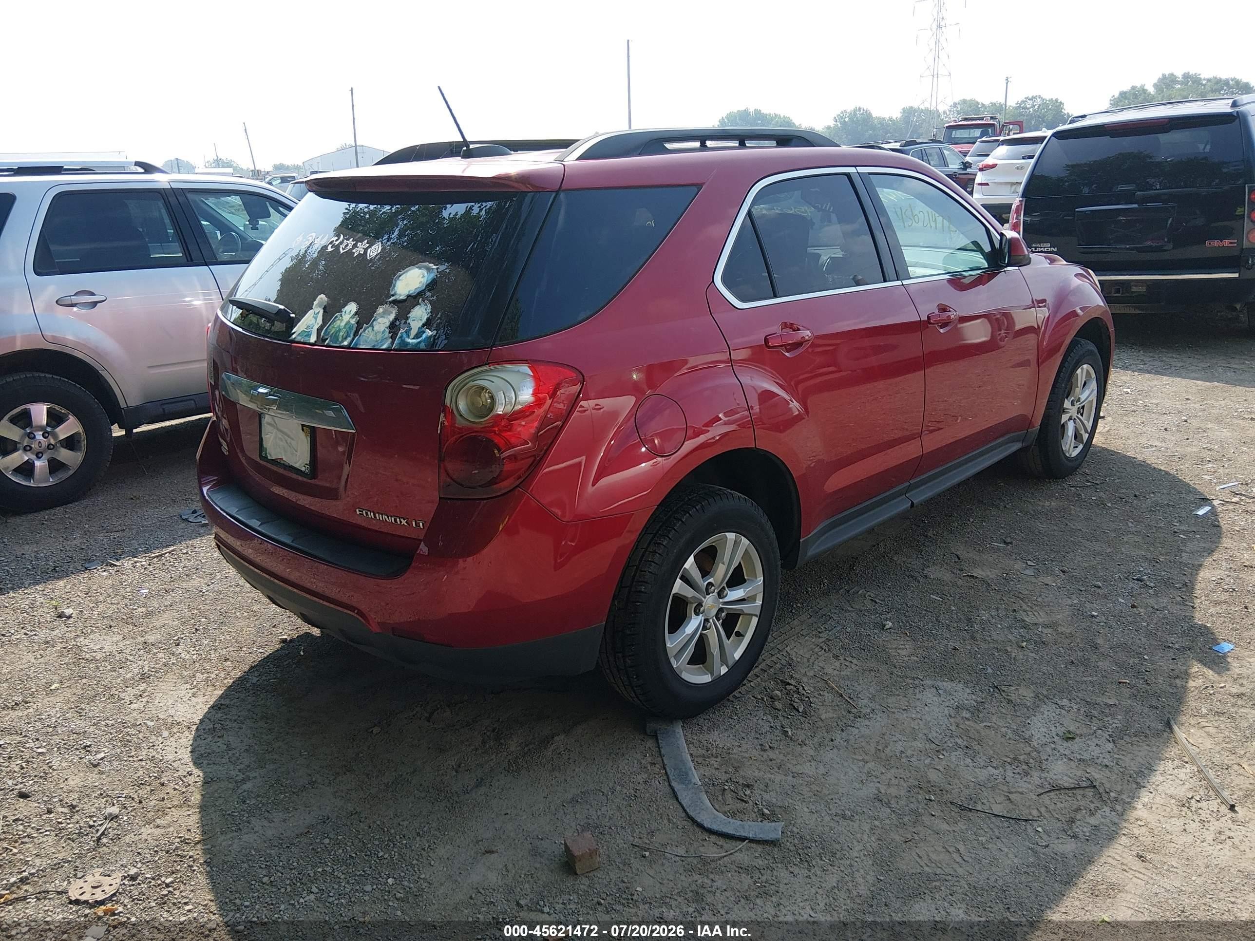 2015 Chevrolet Equinox Lt Red vin: 2GNFLFEK5F6173034