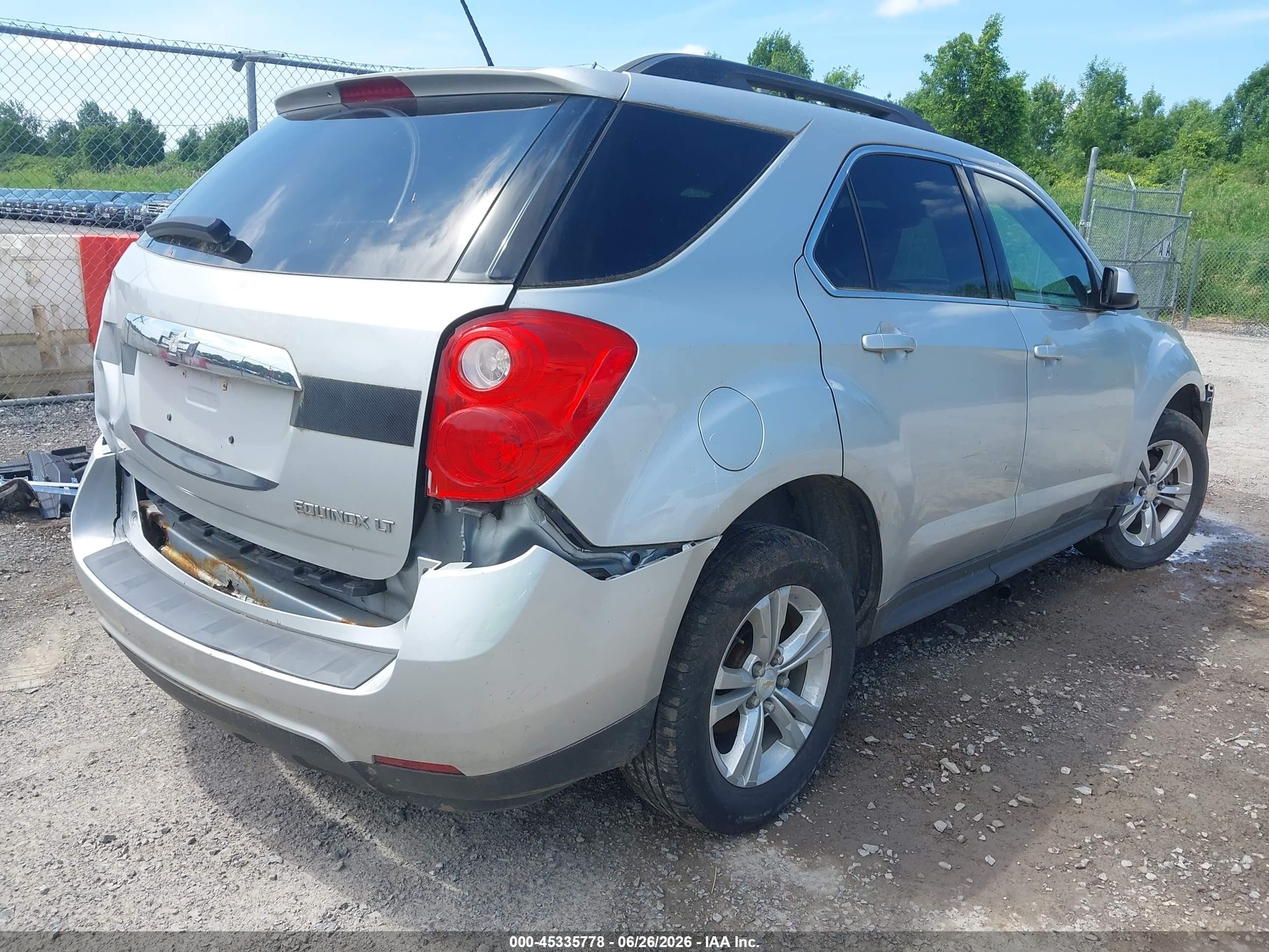 2015 Chevrolet Equinox 1lt Silver vin: 2GNFLFEK6F6108824
