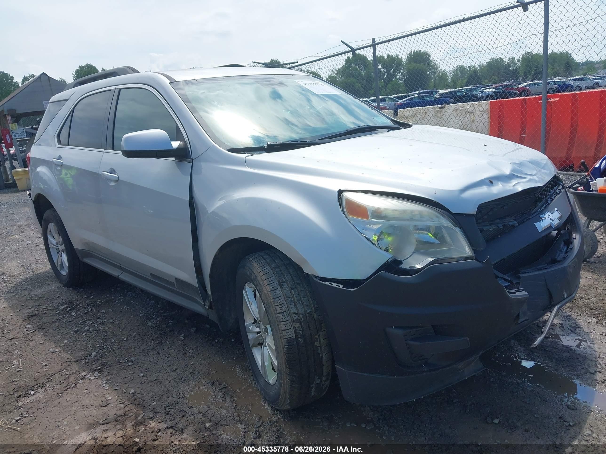 2015 Chevrolet Equinox 1lt Silver vin: 2GNFLFEK6F6108824