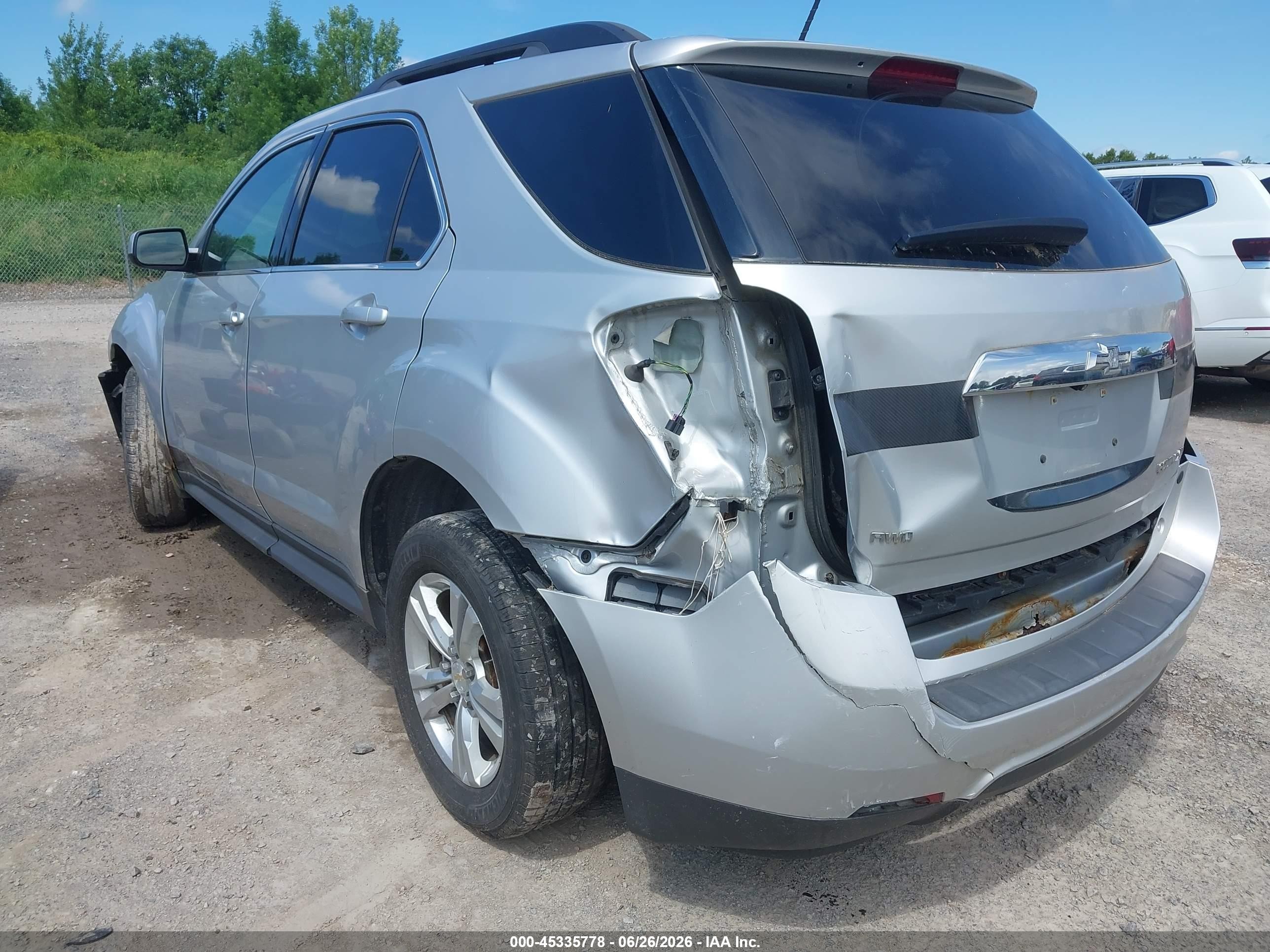 2015 Chevrolet Equinox 1lt Silver vin: 2GNFLFEK6F6108824