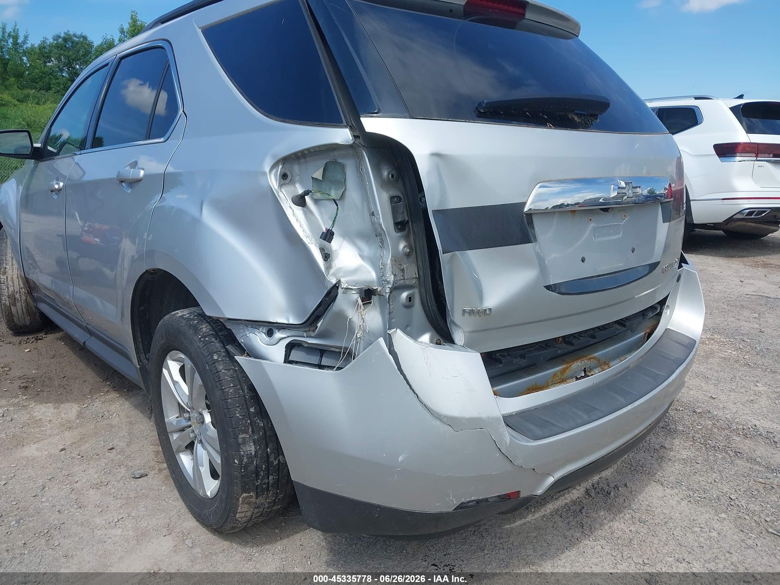 2015 Chevrolet Equinox 1lt Silver vin: 2GNFLFEK6F6108824