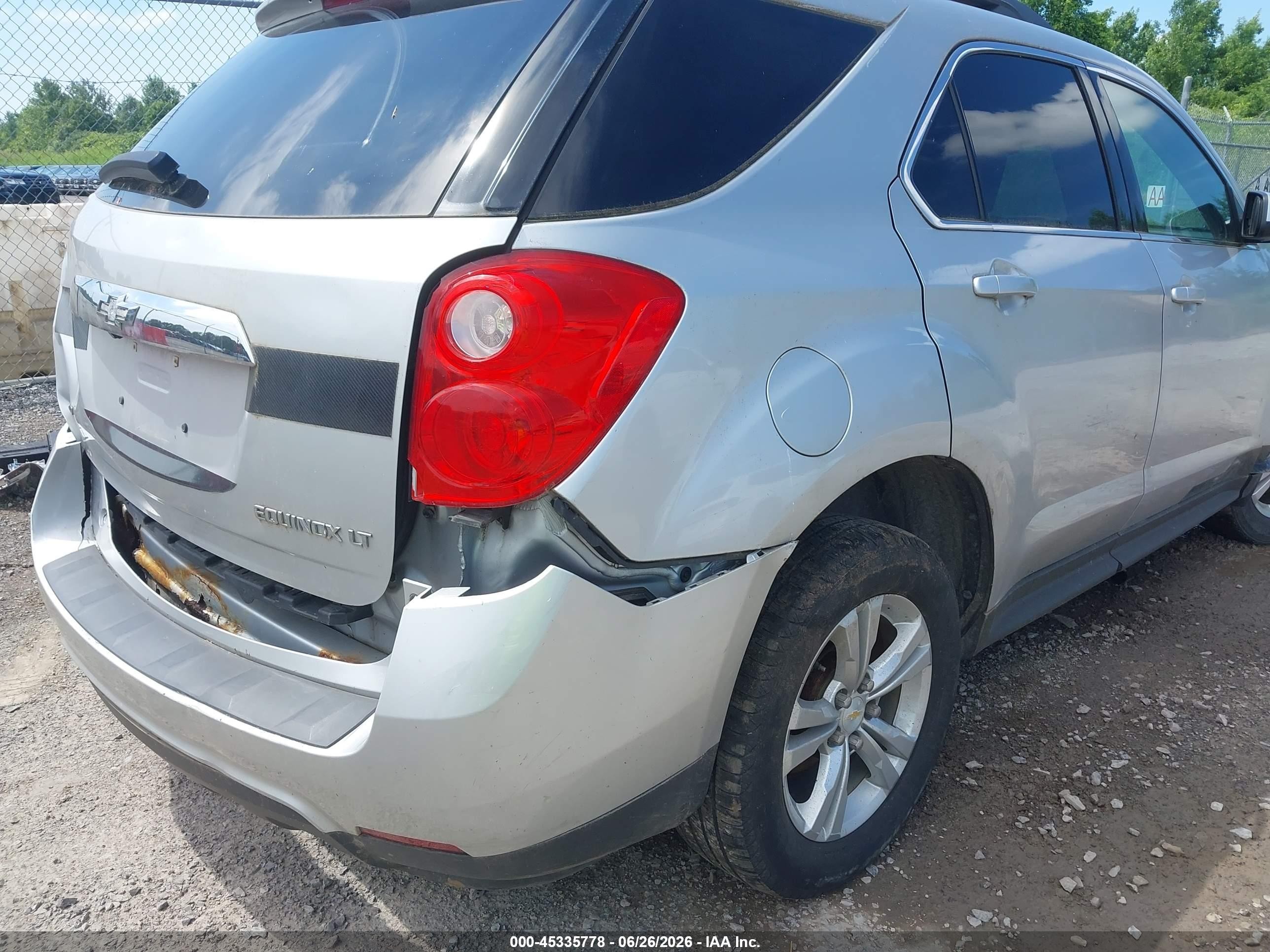 2015 Chevrolet Equinox 1lt Silver vin: 2GNFLFEK6F6108824