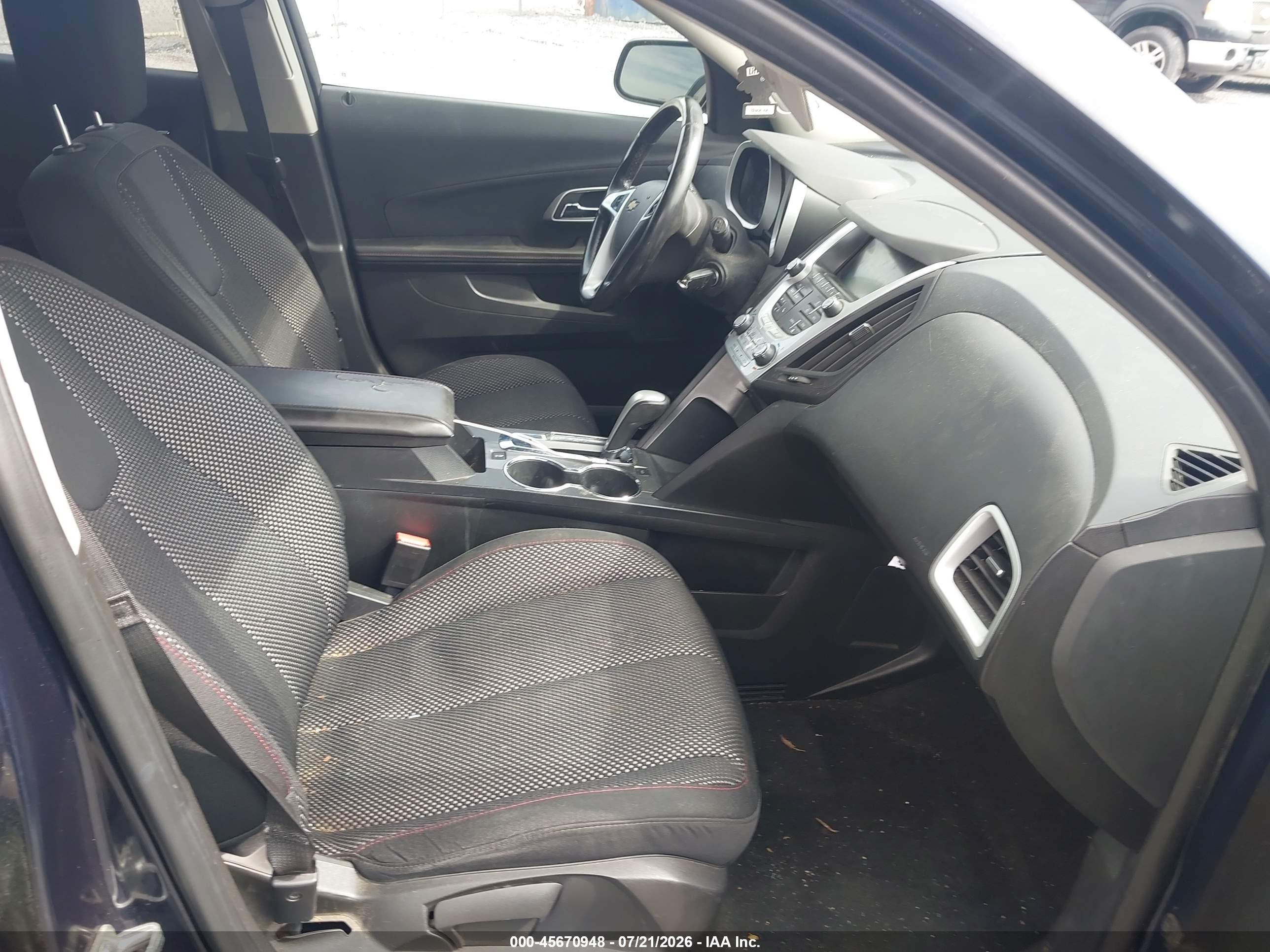 2015 Chevrolet Equinox Lt Black vin: 2GNFLFEK6F6111061