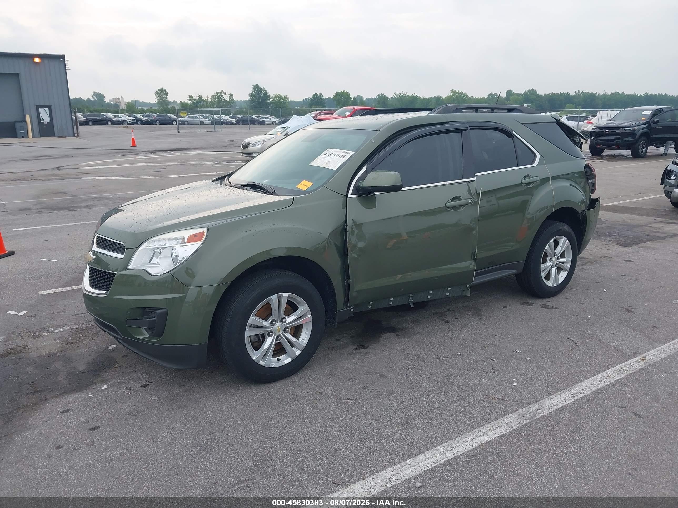 2015 Chevrolet Equinox Lt Green vin: 2GNFLFEK6F6213430
