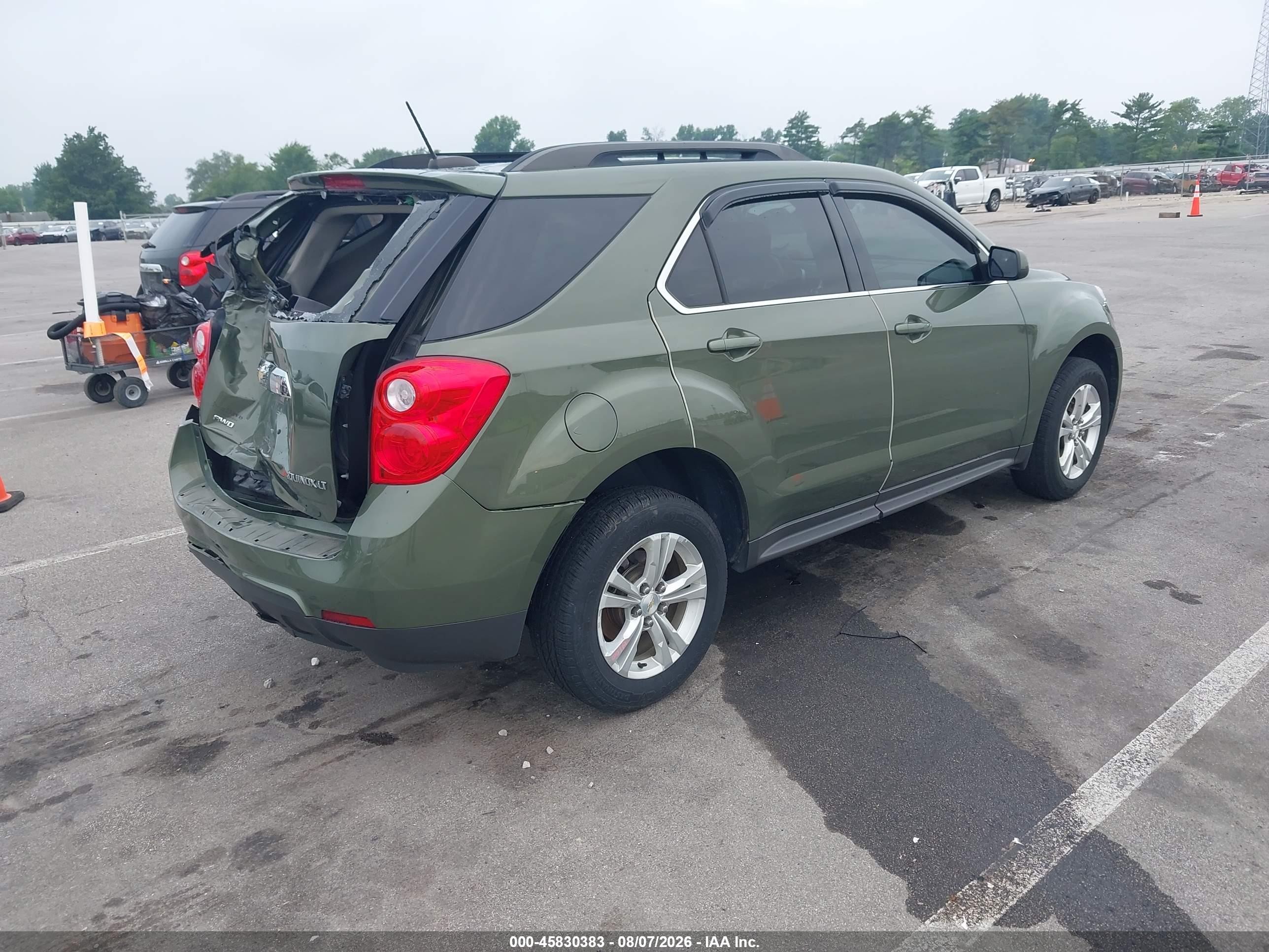 2015 Chevrolet Equinox Lt Green vin: 2GNFLFEK6F6213430