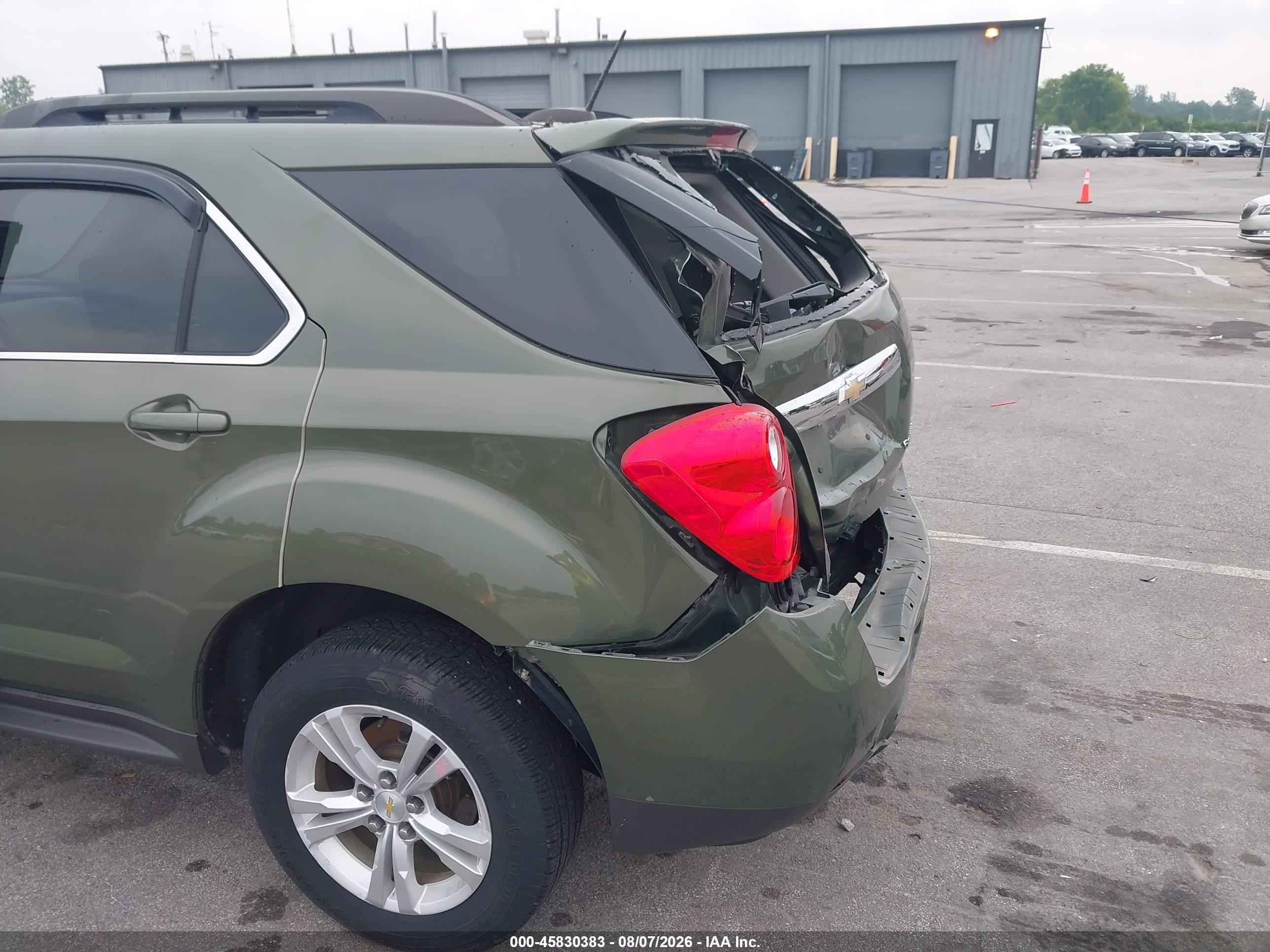 2015 Chevrolet Equinox Lt Green vin: 2GNFLFEK6F6213430