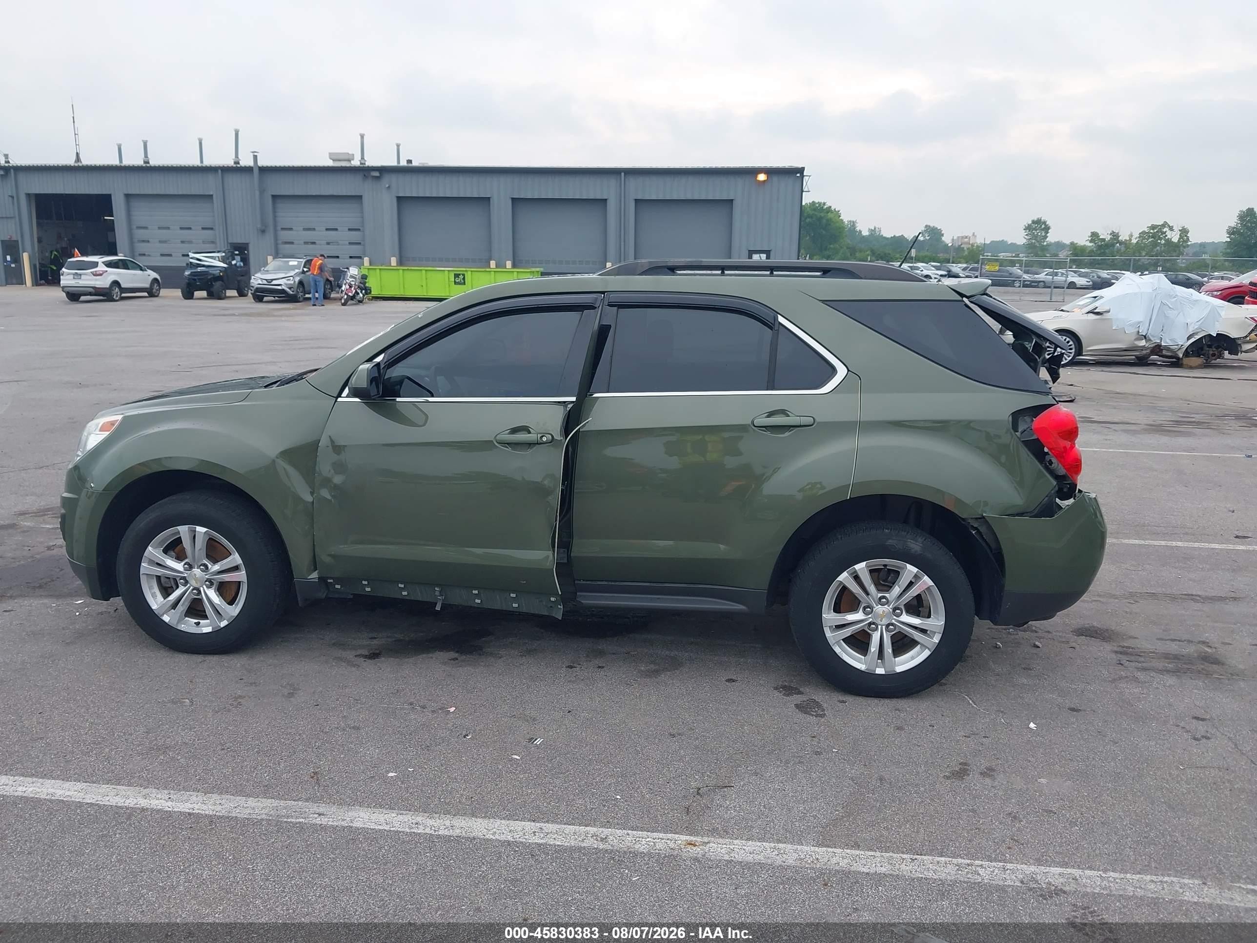 2015 Chevrolet Equinox Lt Green vin: 2GNFLFEK6F6213430