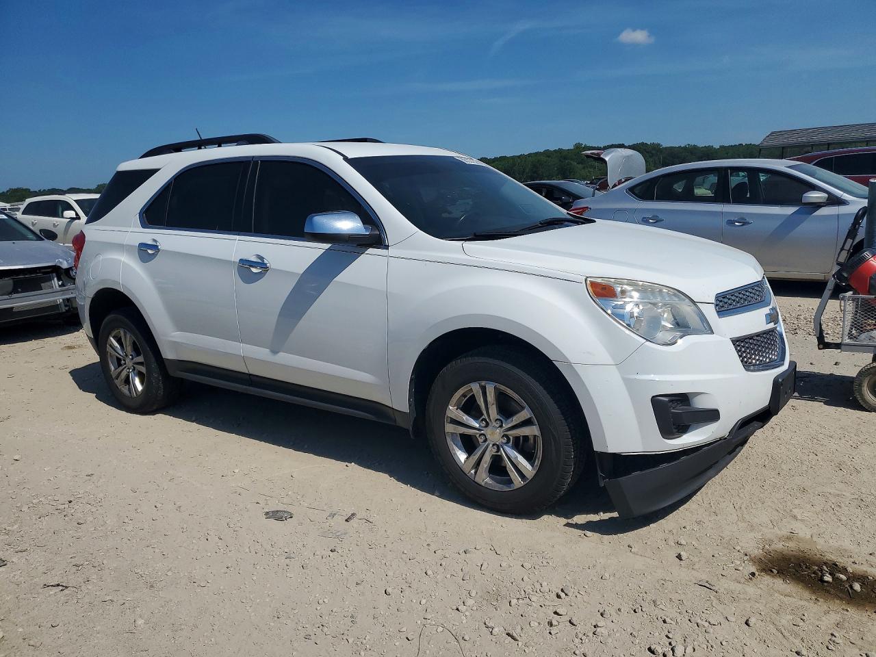 2015 Chevrolet Equinox Lt White vin: 2GNFLFEK6F6231927