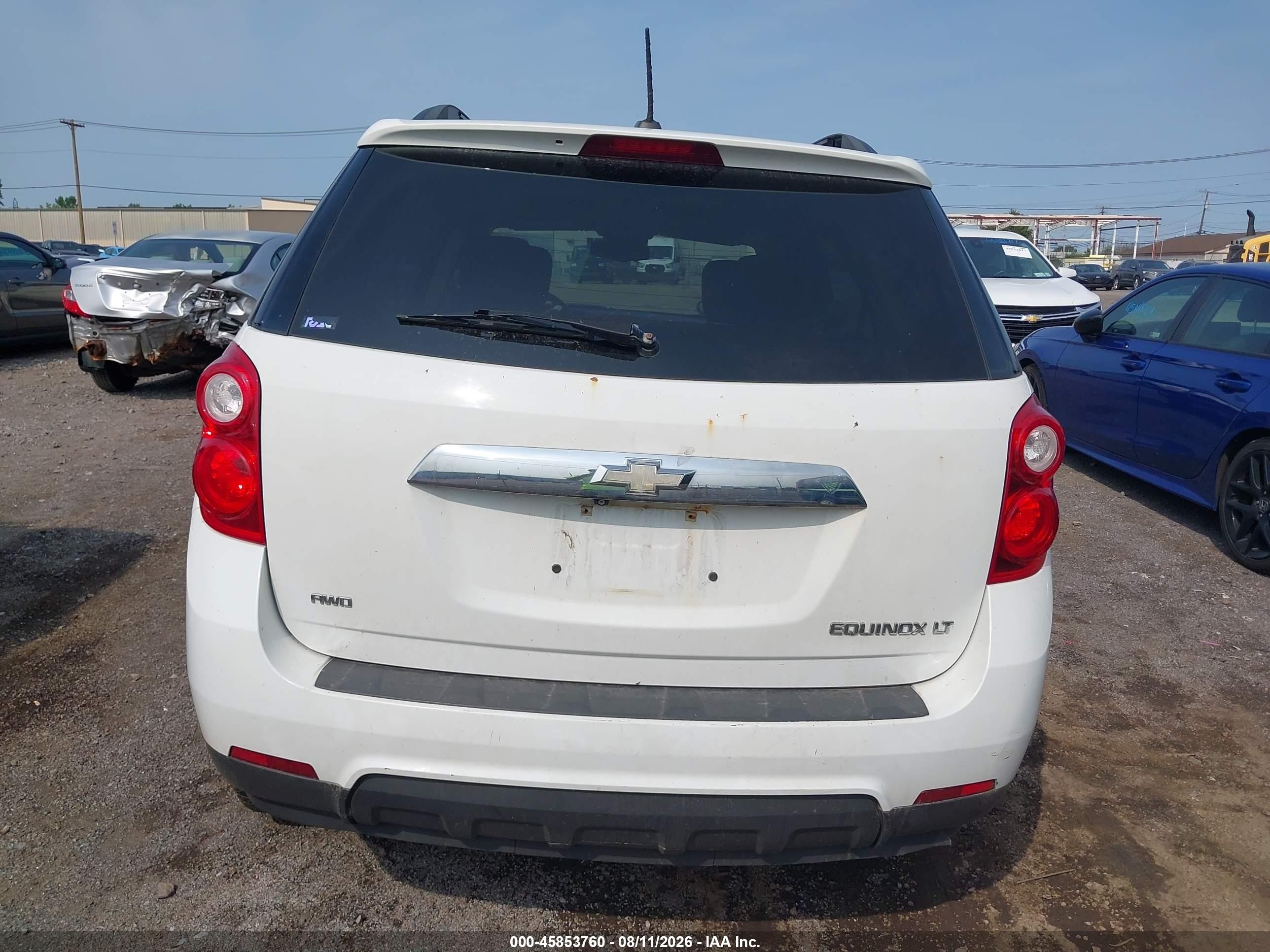 2015 Chevrolet Equinox Lt Белый vin: 2GNFLFEK6F6377177