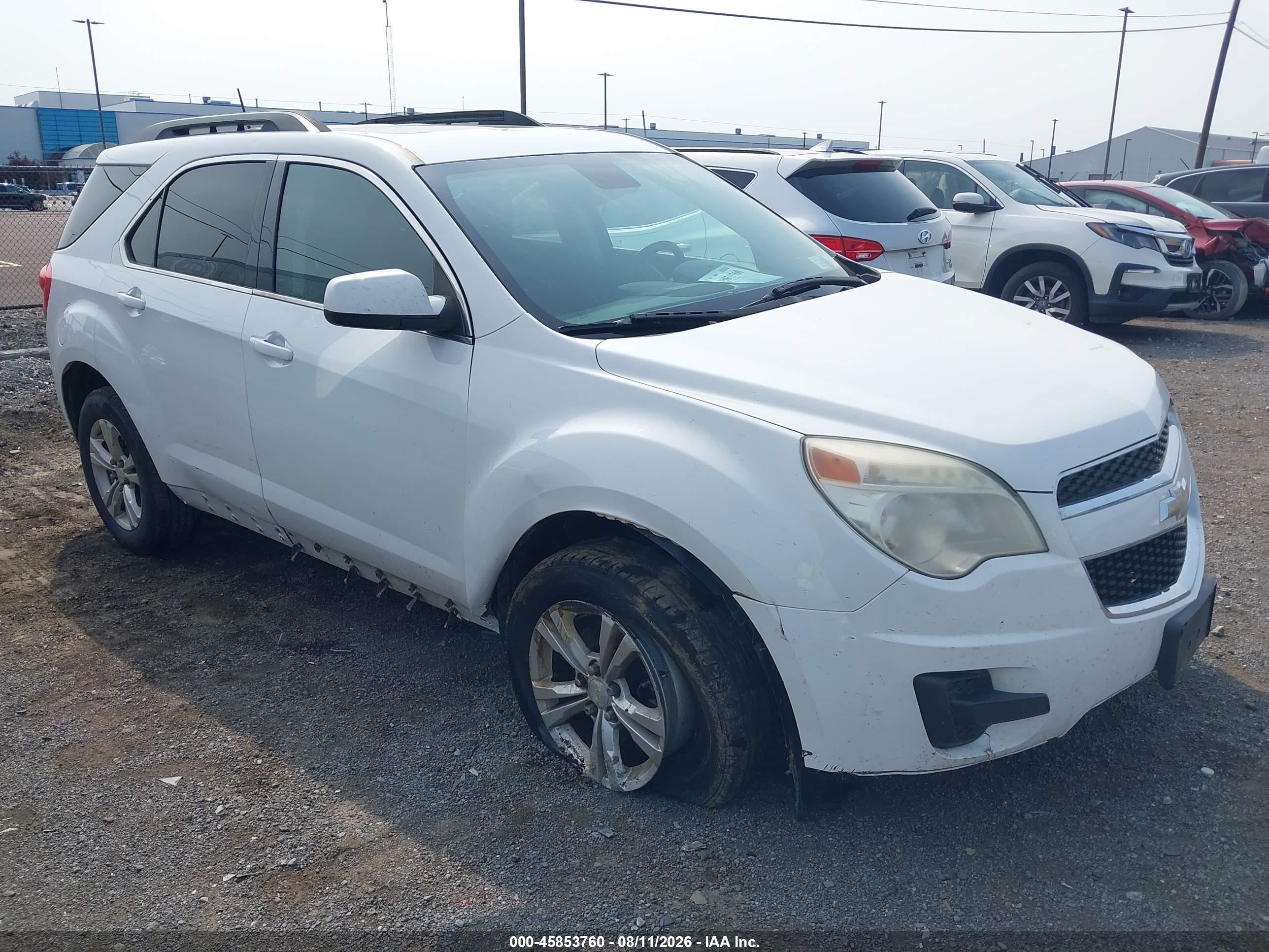 2015 Chevrolet Equinox Lt White vin: 2GNFLFEK6F6377177