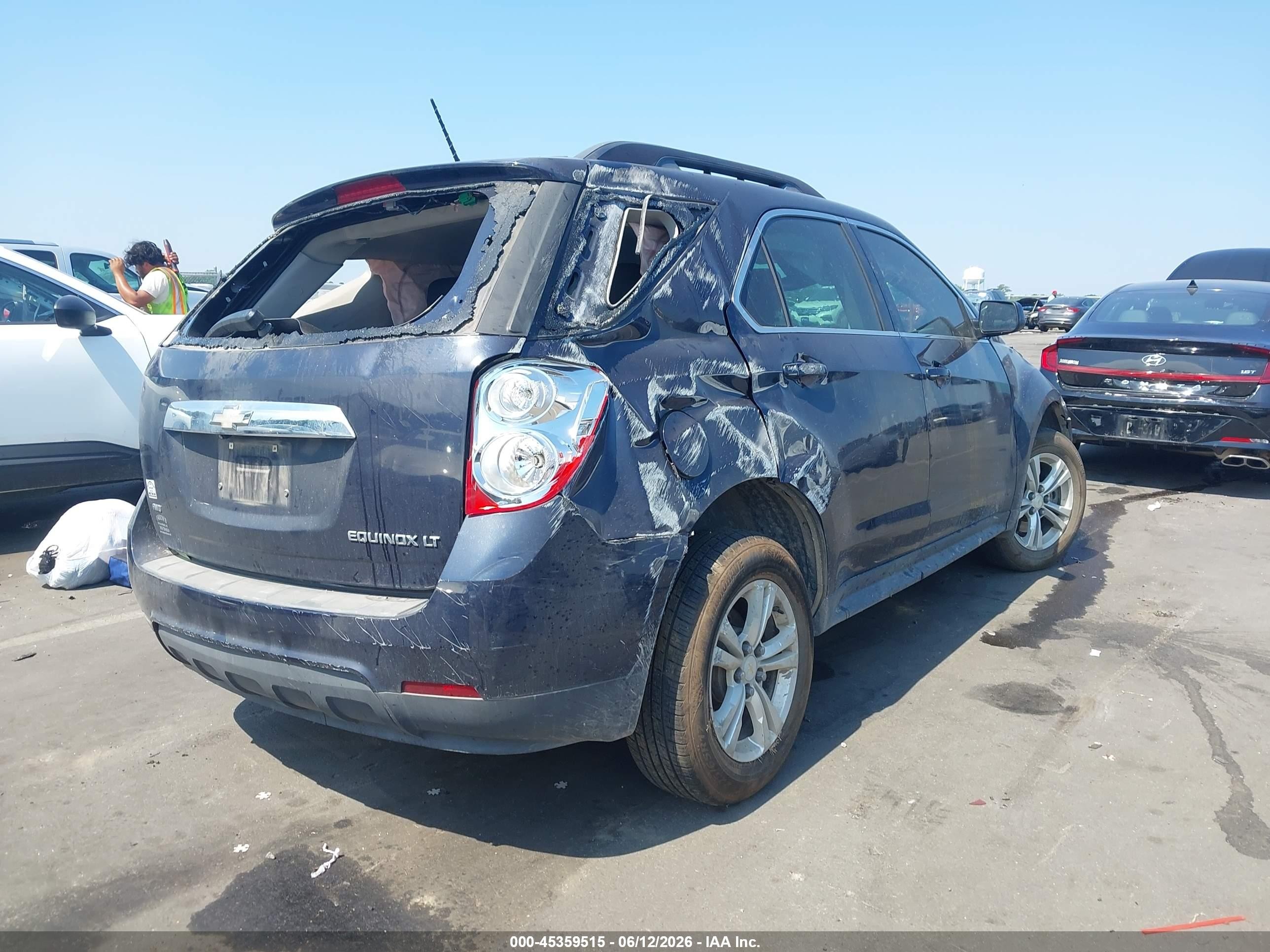 2015 Chevrolet Equinox 1lt Dark Blue vin: 2GNFLFEK6F6380161