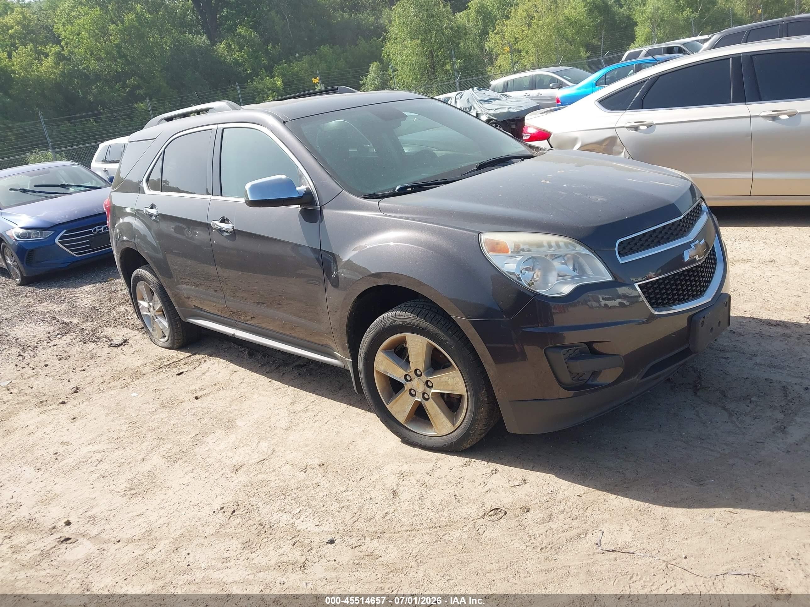 2014 Chevrolet Equinox Lt Gray vin: 2GNFLFEK7E6106594