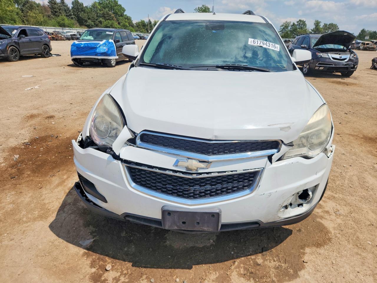 2014 Chevrolet Equinox Lt White vin: 2GNFLFEK7E6176001
