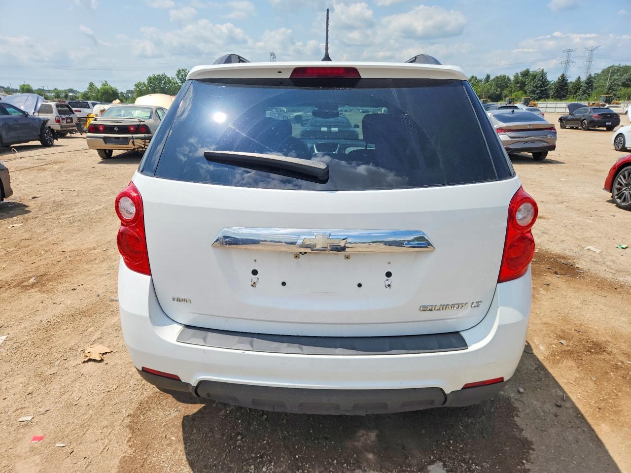 2014 Chevrolet Equinox Lt White vin: 2GNFLFEK7E6176001