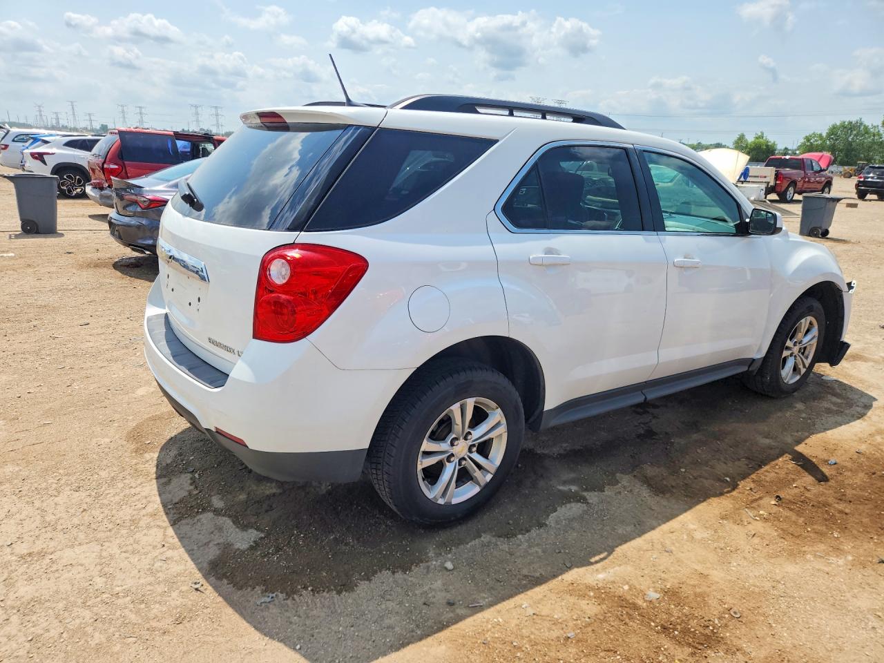 2014 Chevrolet Equinox Lt White vin: 2GNFLFEK7E6176001