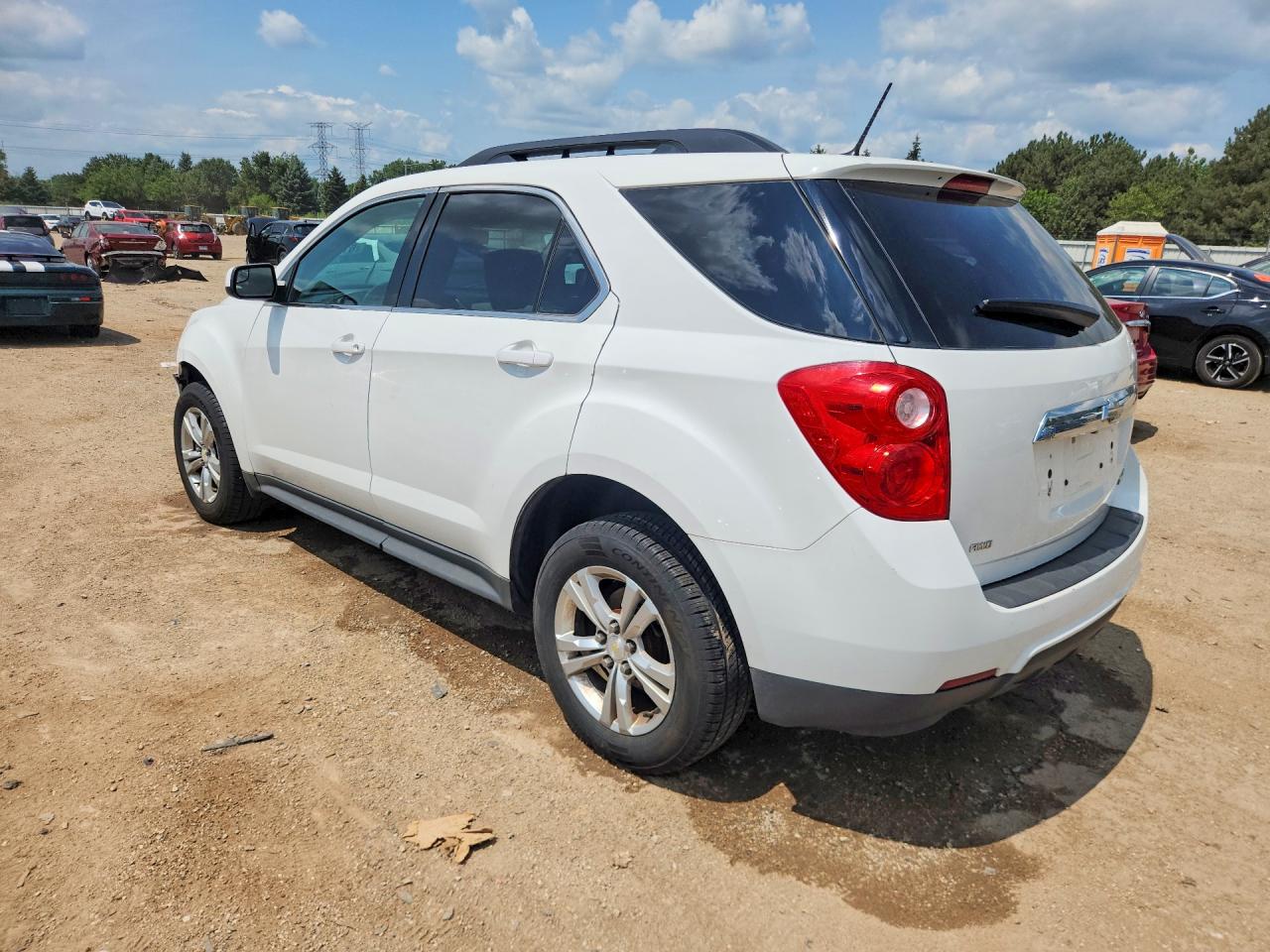 2014 Chevrolet Equinox Lt White vin: 2GNFLFEK7E6176001